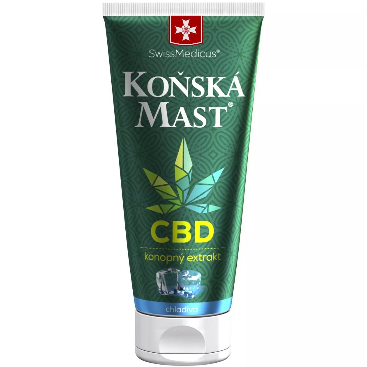 Péče o zdraví - SwissMedicus Koňská mast s CBD chladivá 200 ml