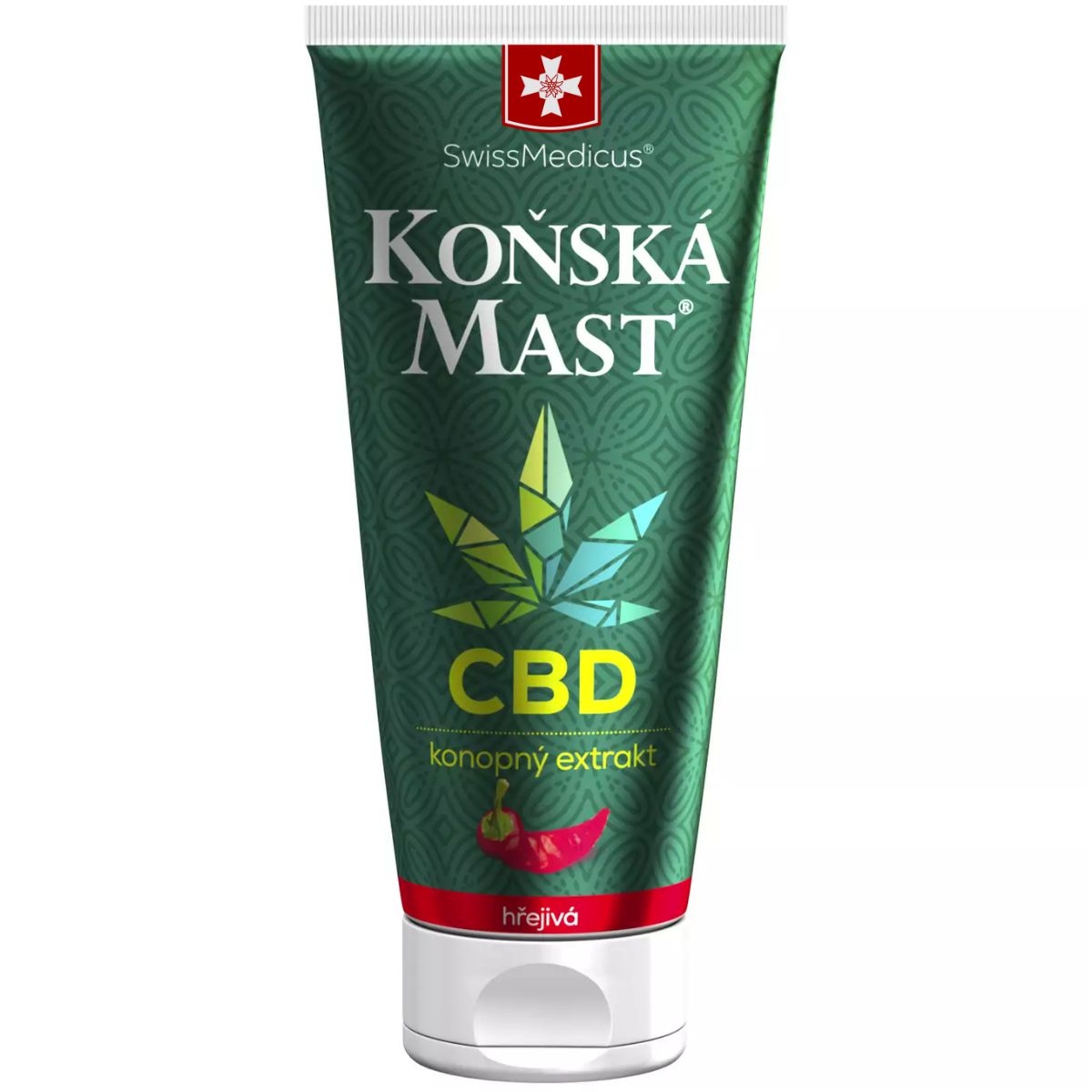 Péče o zdraví - SwissMedicus Koňská mast s CBD hřejivá 200 ml