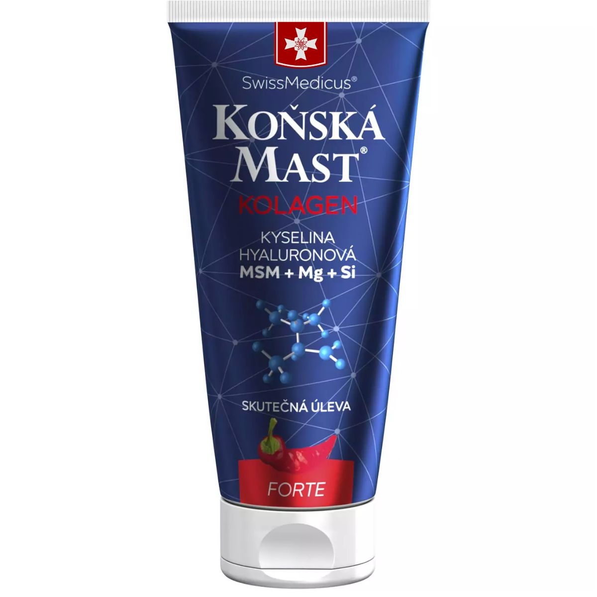 Péče o zdraví - SwissMedicus Koňská mast s kolagenem hřejivá 200 ml