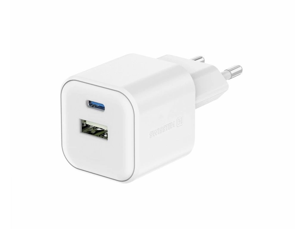 Elektro - Swissten Síťový adaptér USB-C 35W,1x USB-A