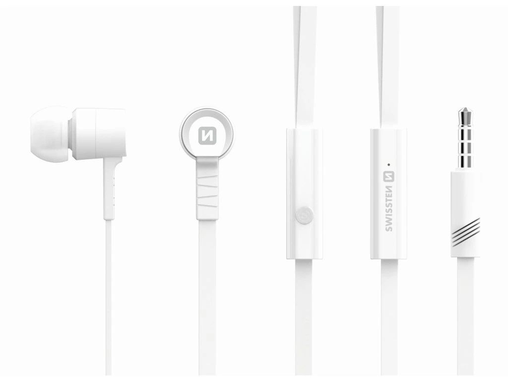 Elektro - Swissten Sluchátka Earbuds Rainbow YS-D2 bílá