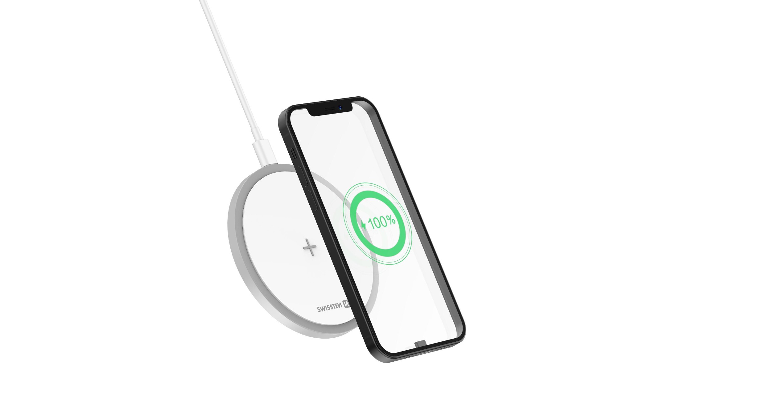 Elektro - Swissten Wireless Nabíječka 15W bílá