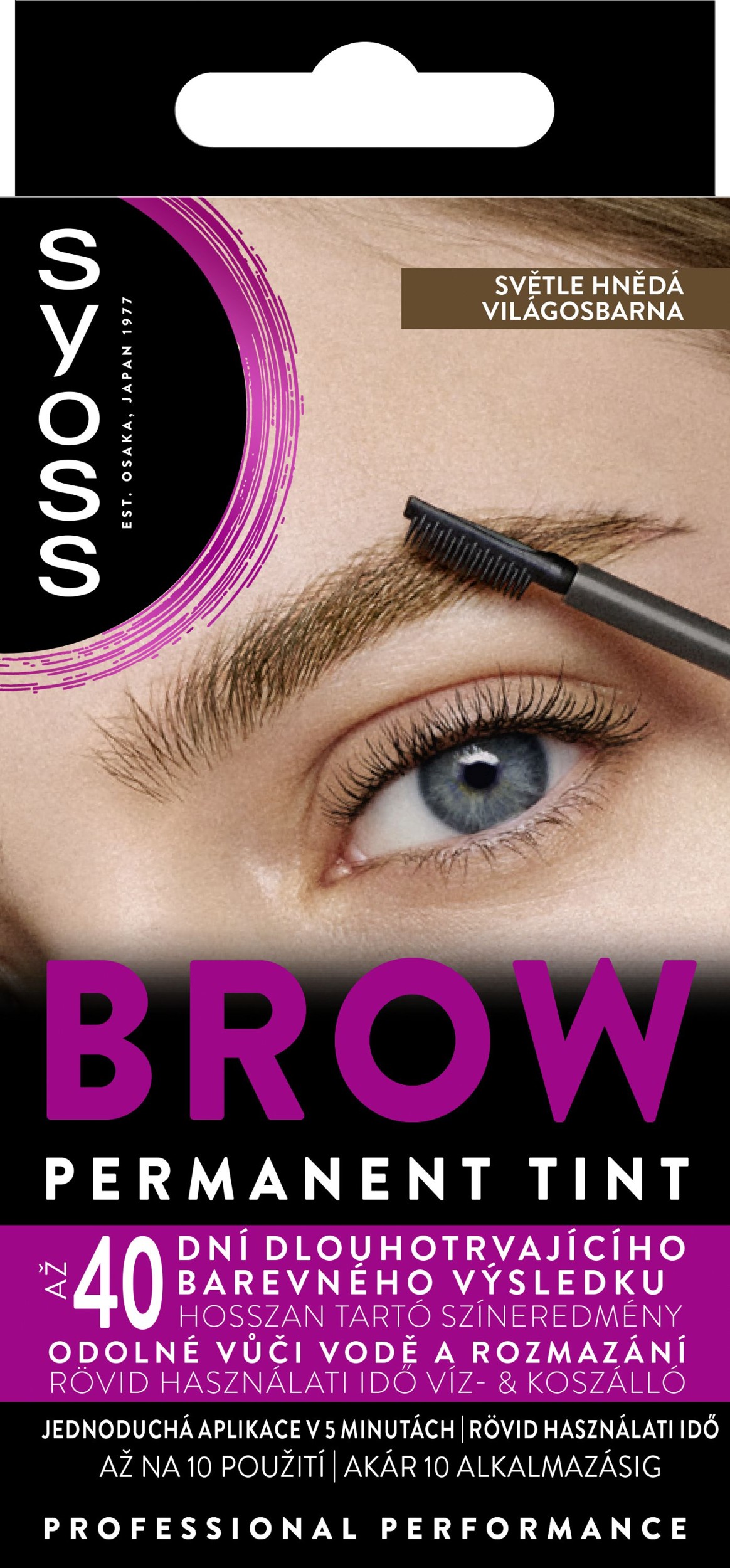 Drogerie a kosmetika - Syoss Brow Tint barva na obočí Světle hnědá 10ml