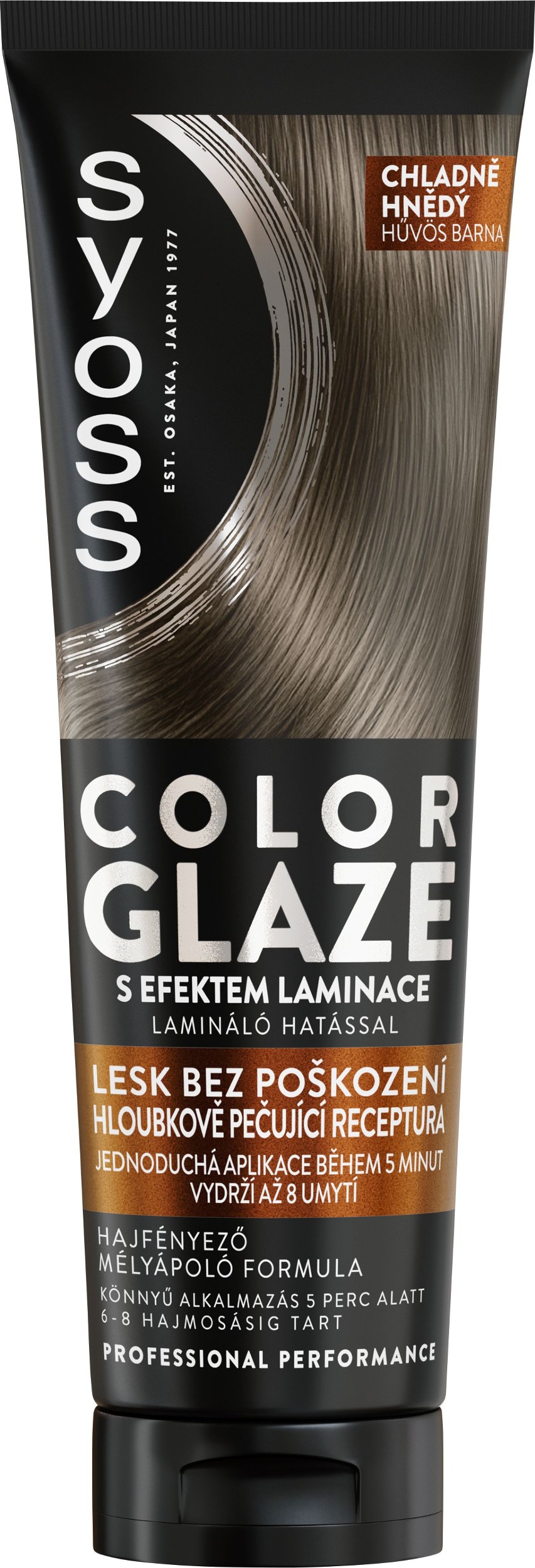Drogerie a kosmetika - Syoss Glossing Toner Chladně Hnědý 130ml