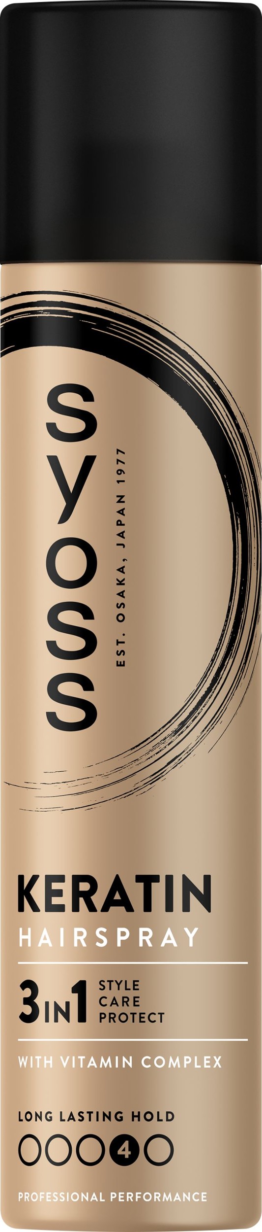 Drogerie a kosmetika - Syoss Keratin Style Perfection lak na vlasy pro neviditelnou extra silnou fixaci 4 300 ml