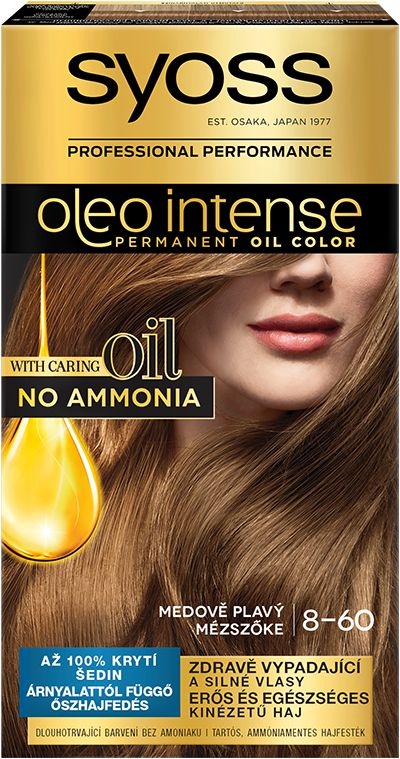 Drogerie a kosmetika - Syoss Oleo Intense Permanent Oil Color Honey Swim 8-60 1 ks