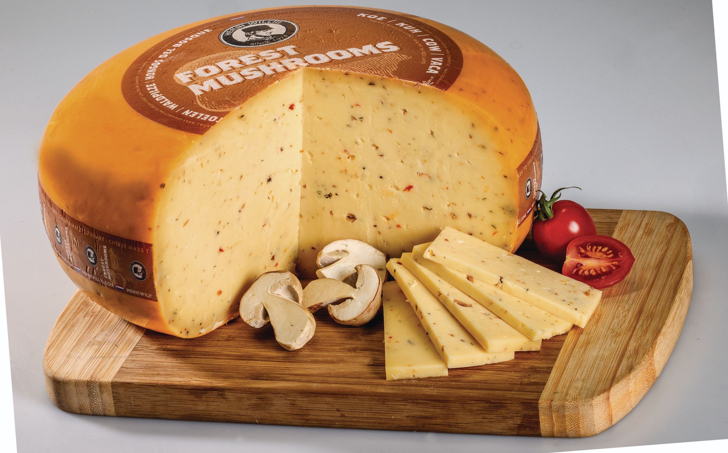 Sýr přírodní zrající s hřiby 50% - cca 150 g-1