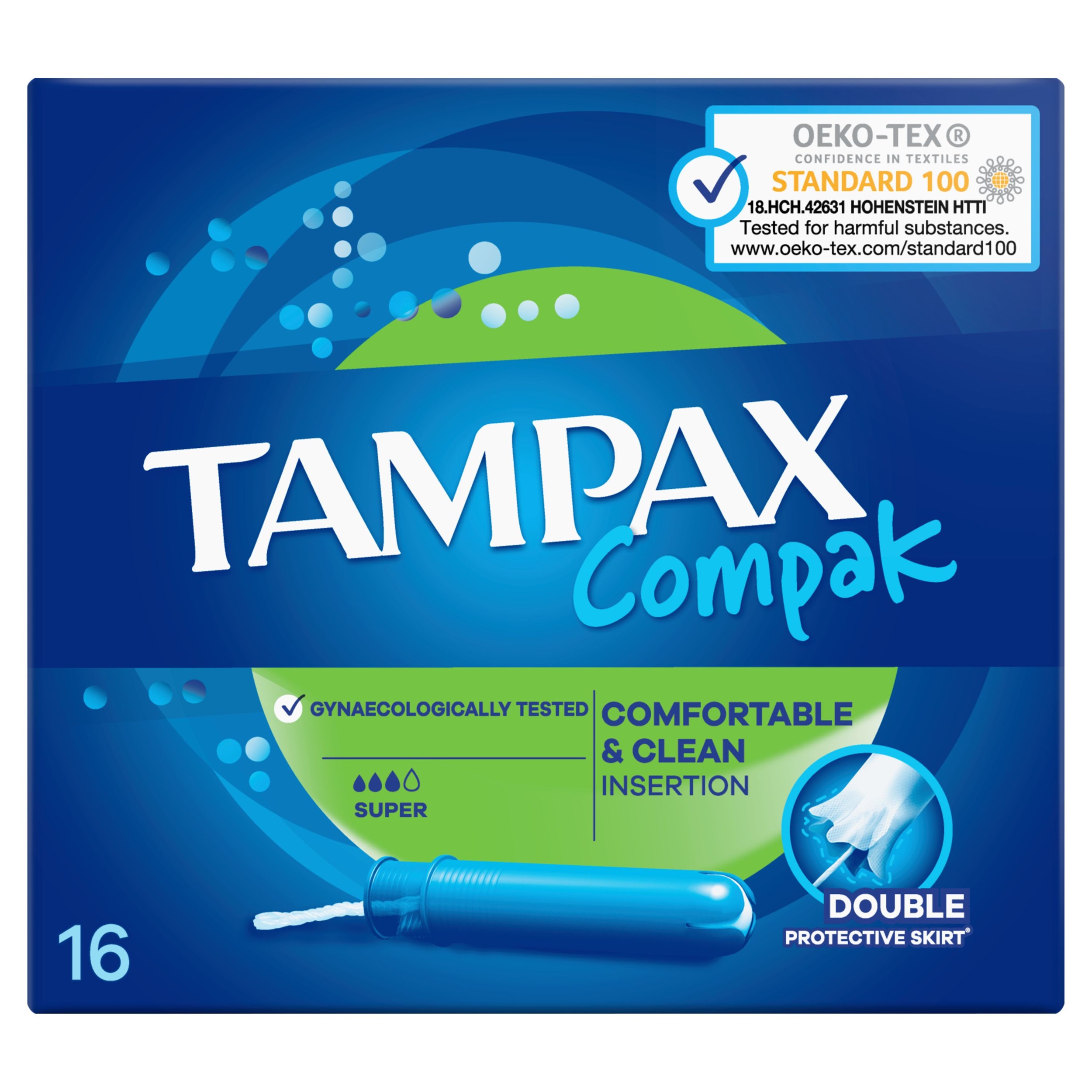 Drogerie a kosmetika - Tampax Compak Super tampony s aplikátorem 16 ks