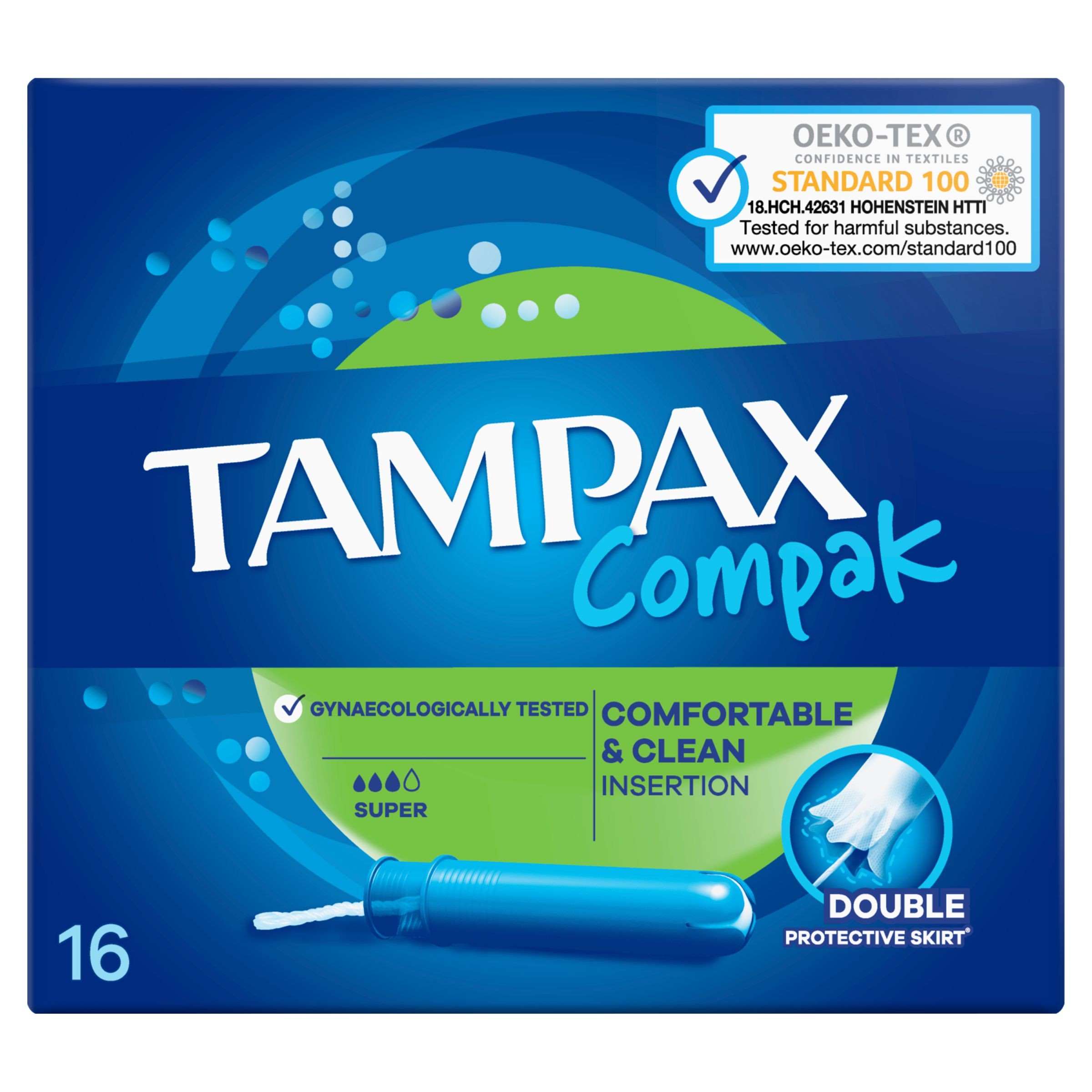 Tampax Compak Super tampony s aplikátorem 16 ks-0