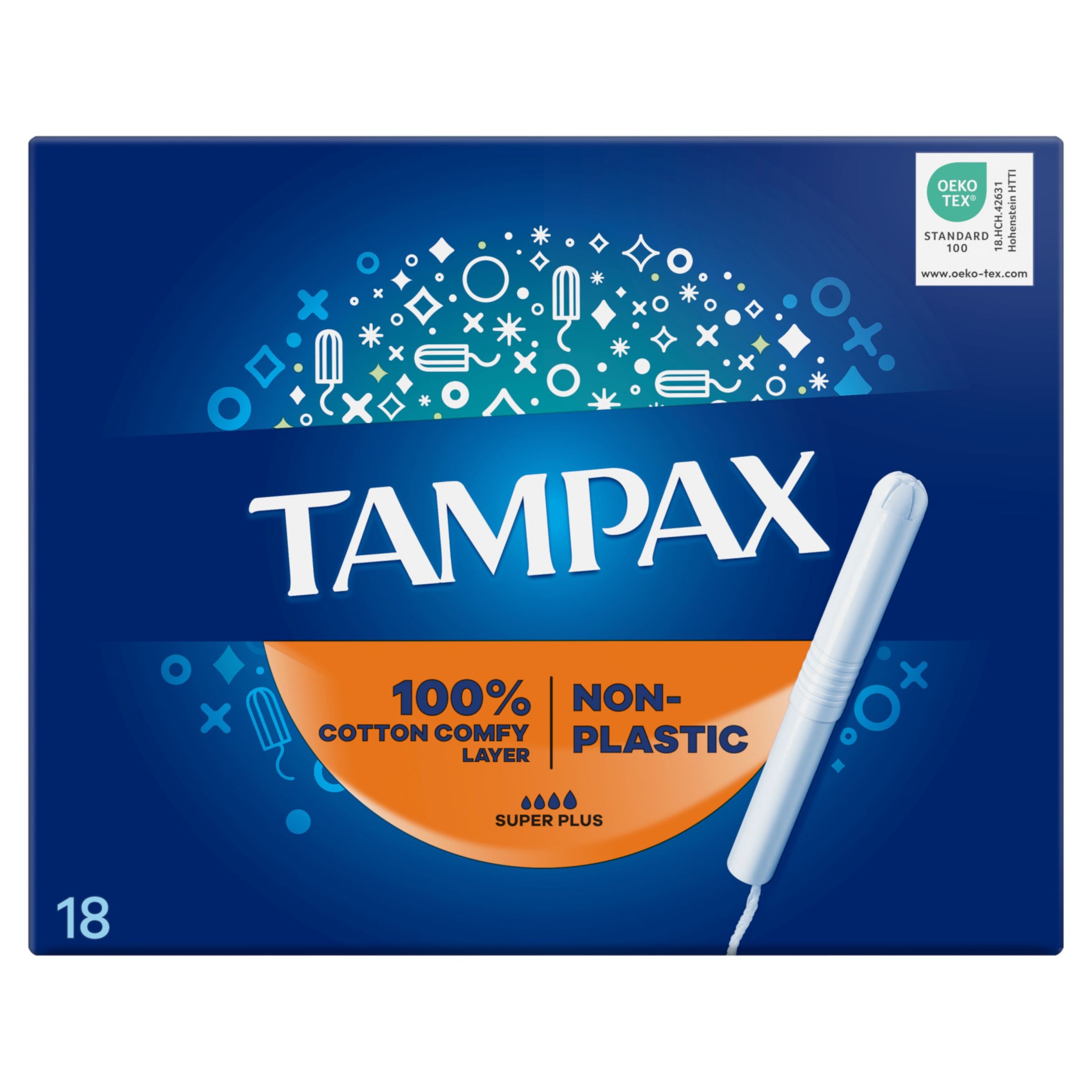 Tampax Super Plus Tampony s papírovým aplikátorem 18 ks-0