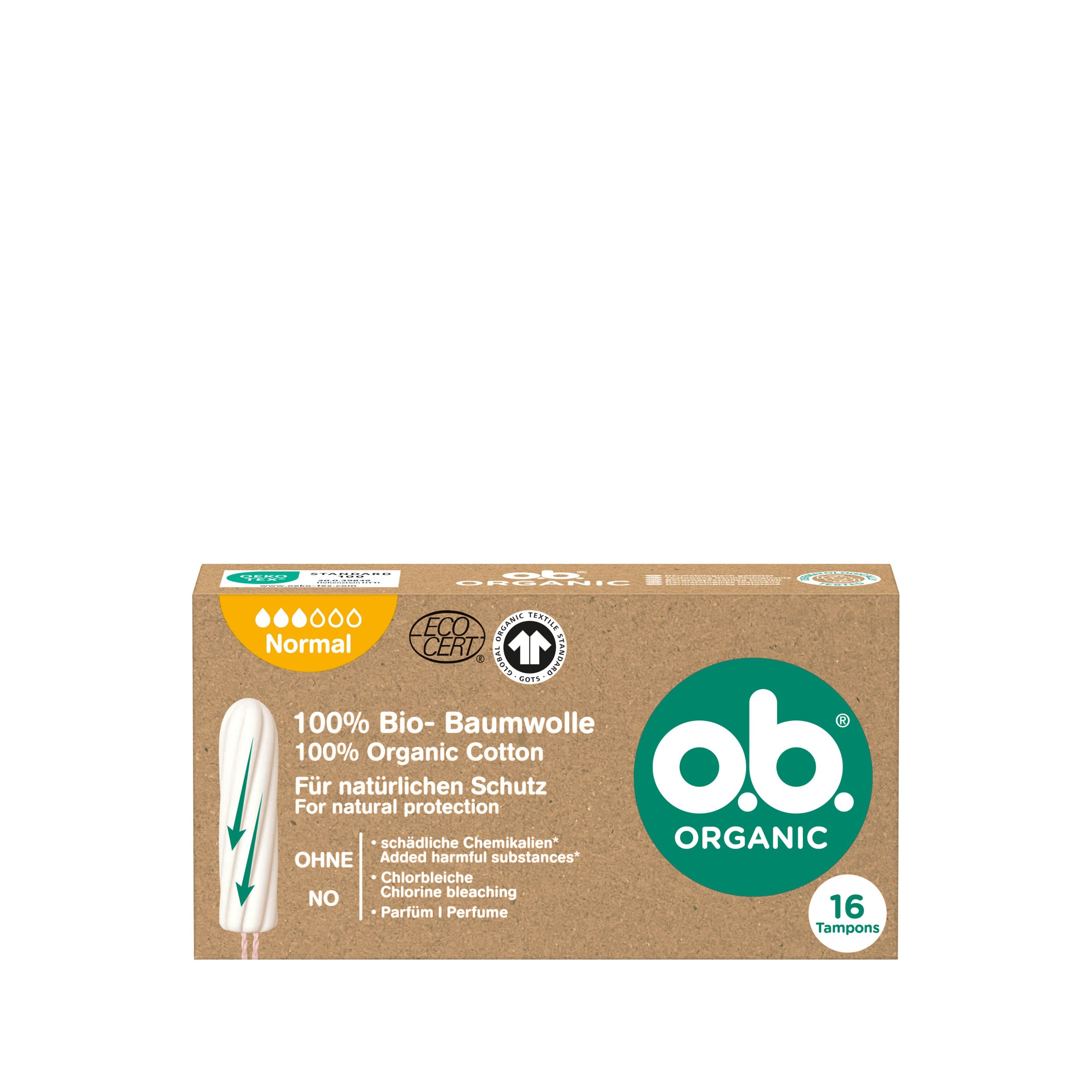 Drogerie a kosmetika - Tampony o.b.® Organic Normal
