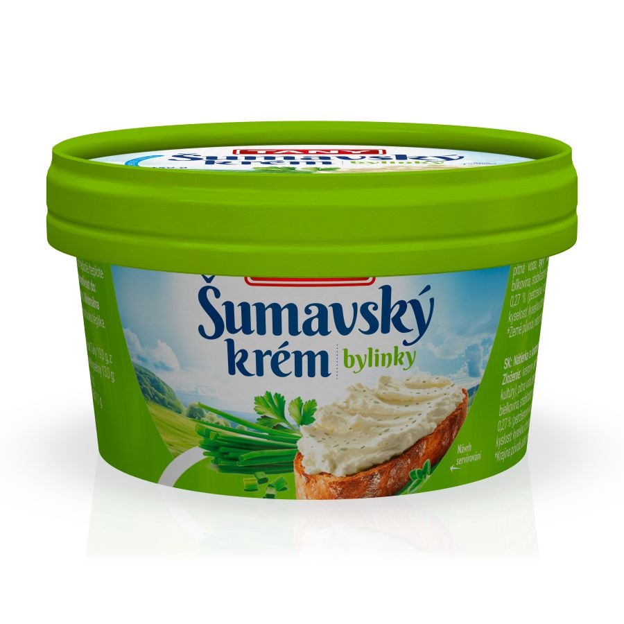 Mléčné a chlazené - Tany Šumavský krém s bylinkami 150g