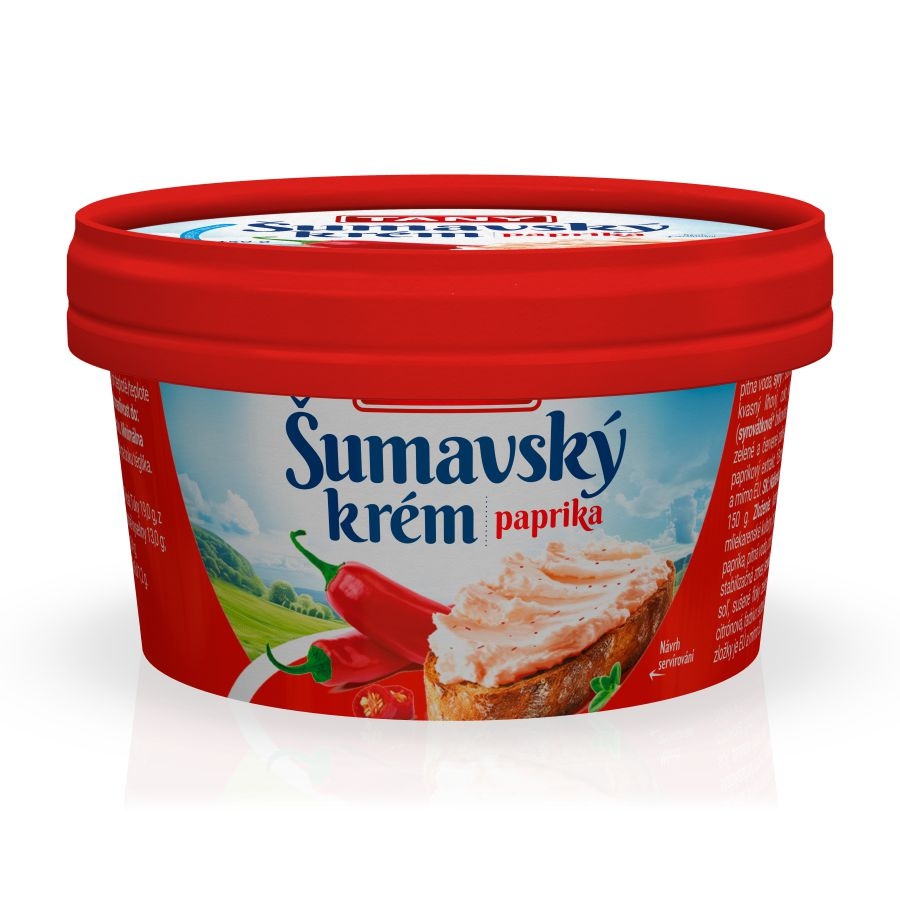 Mléčné a chlazené - Tany Šumavský krém s paprikou 150g