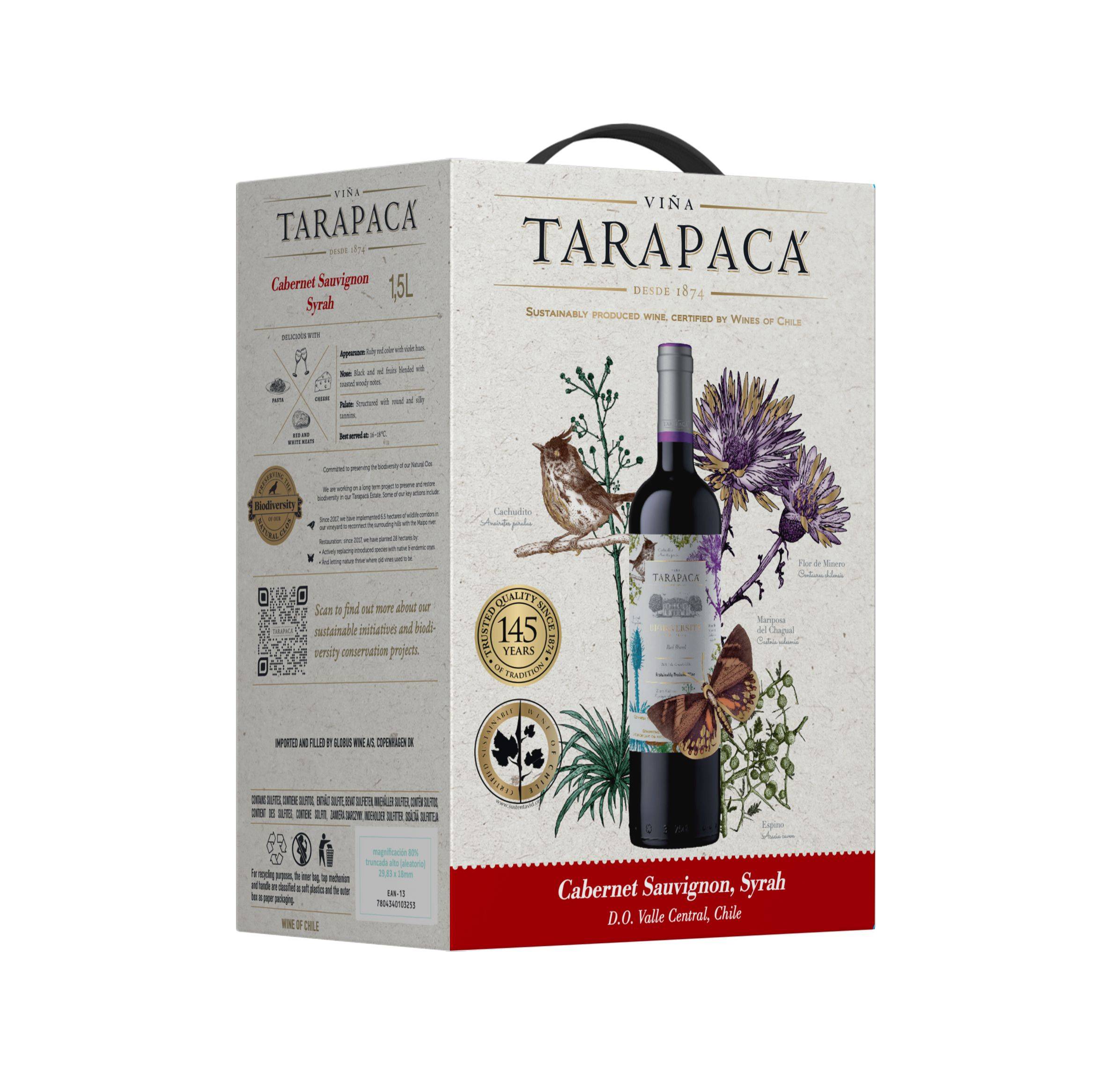Nápoje - TARAPACÁ Bag in Box 1,5 l Cabernet/Syrah