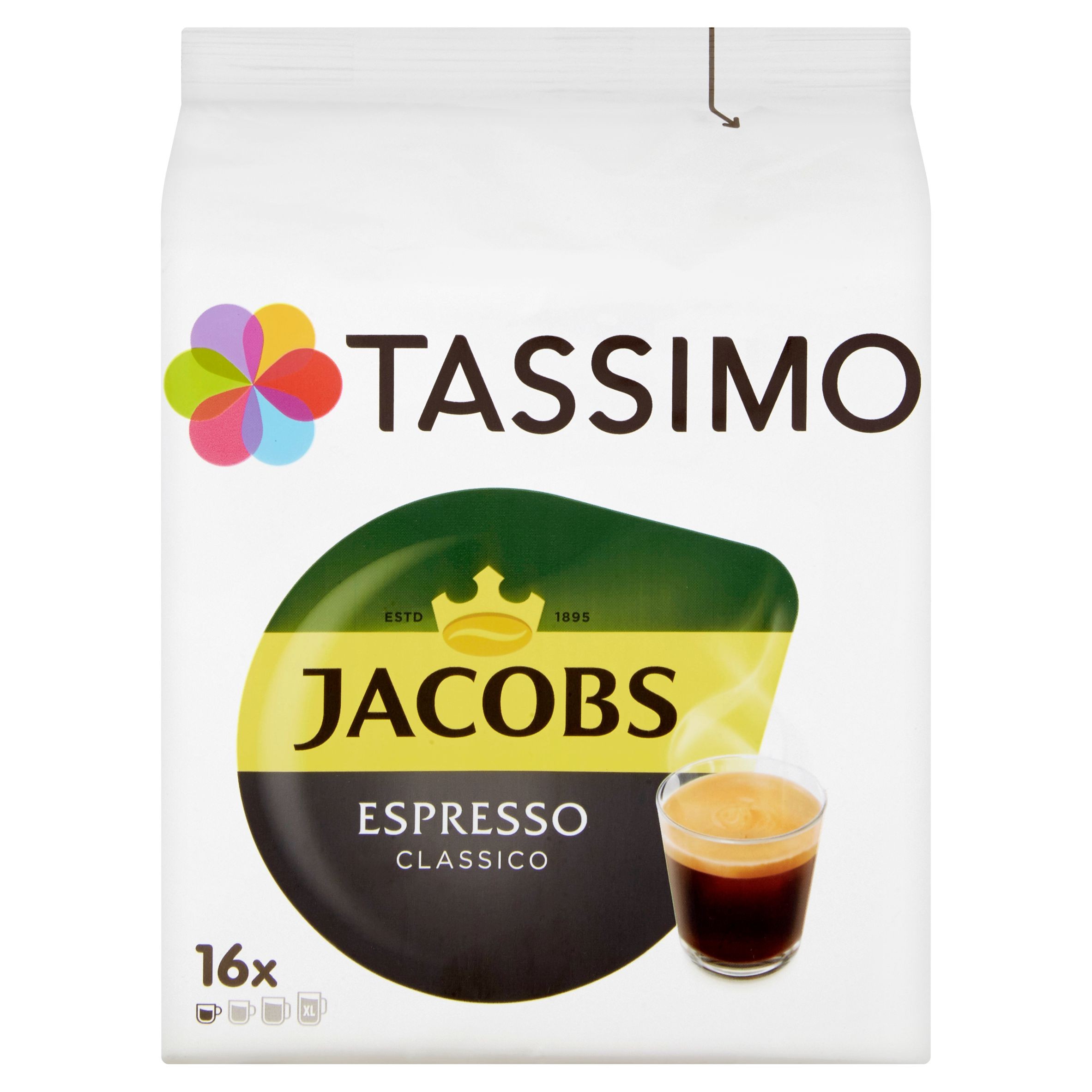 Nápoje - Tassimo Jacobs Espresso classico 16x7,4 g