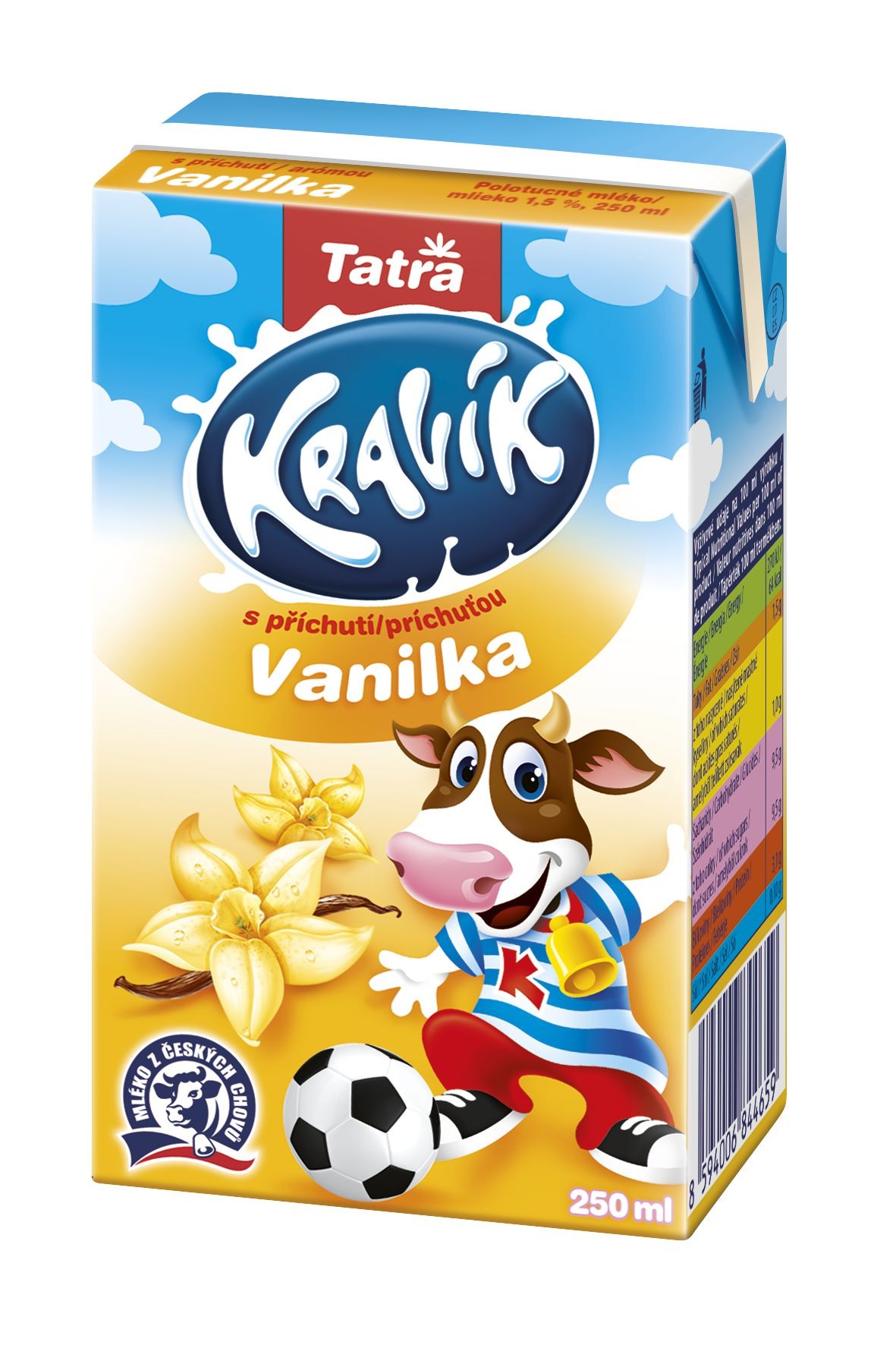 Mléčné a chlazené - Tatra Kravík vanilkový 250 ml