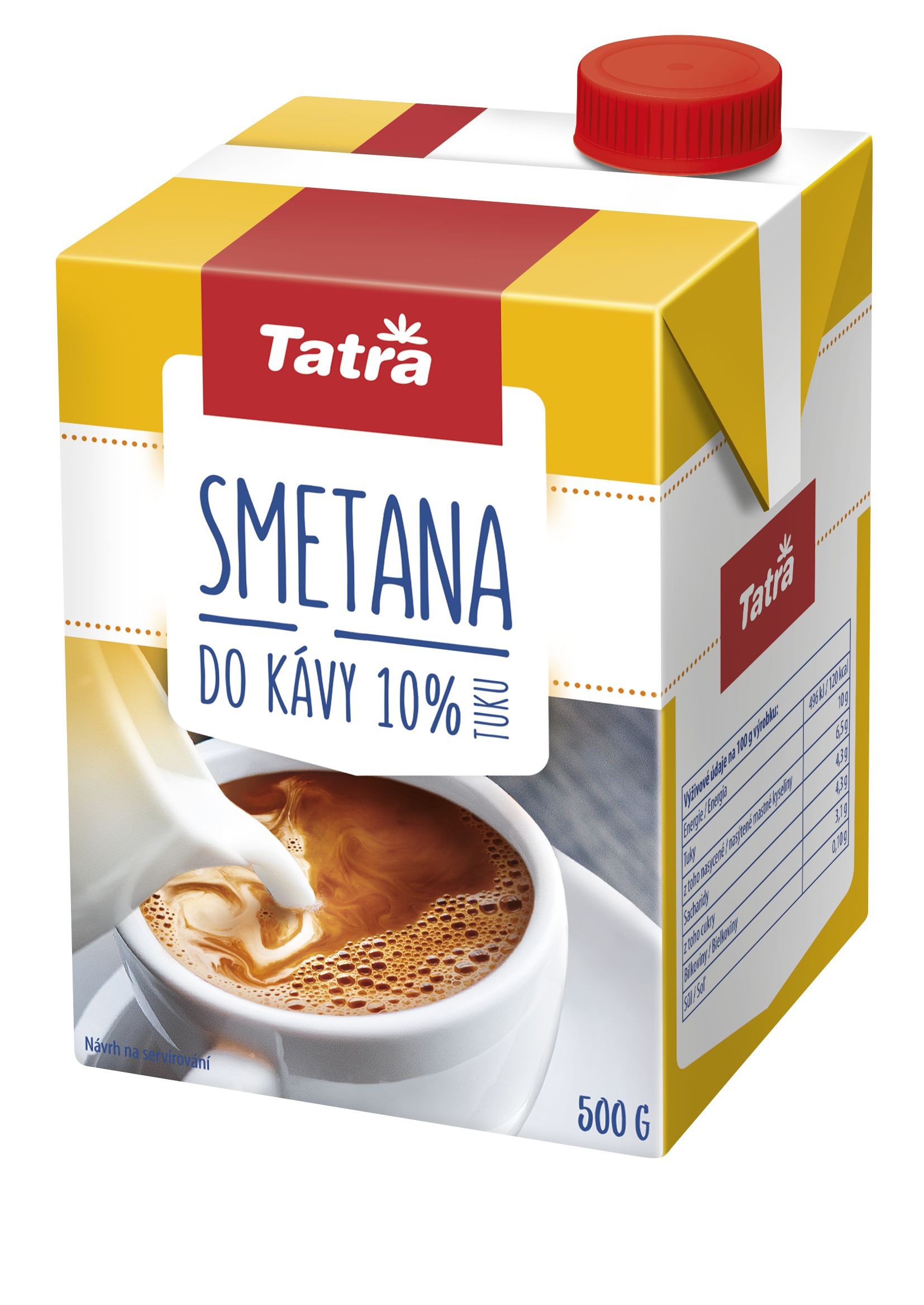 Mléčné a chlazené - Tatra Premium Smetana do kávy 500 g