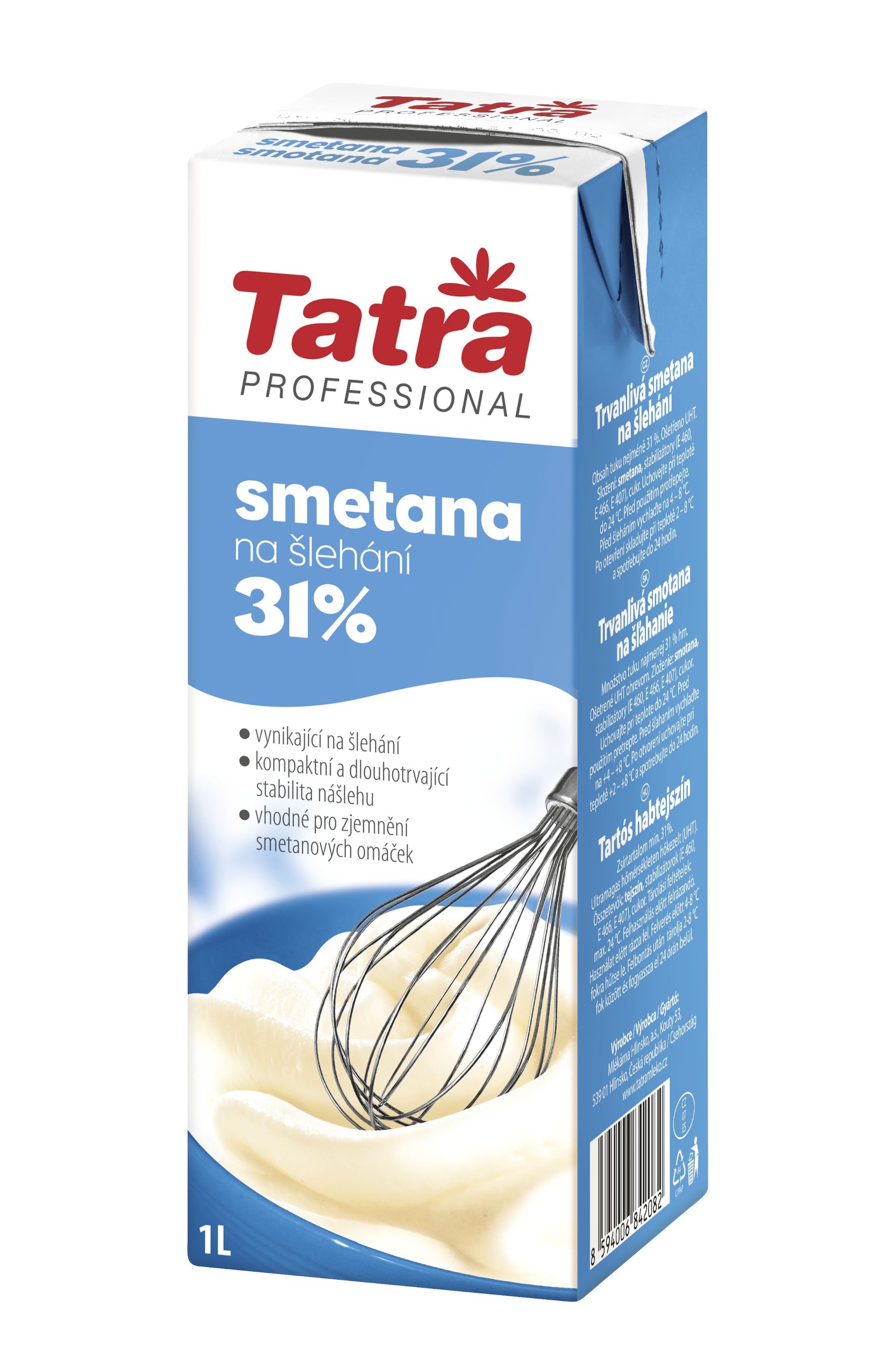 Mléčné a chlazené - Tatra Professional smetana na šlehání 31% 1 l