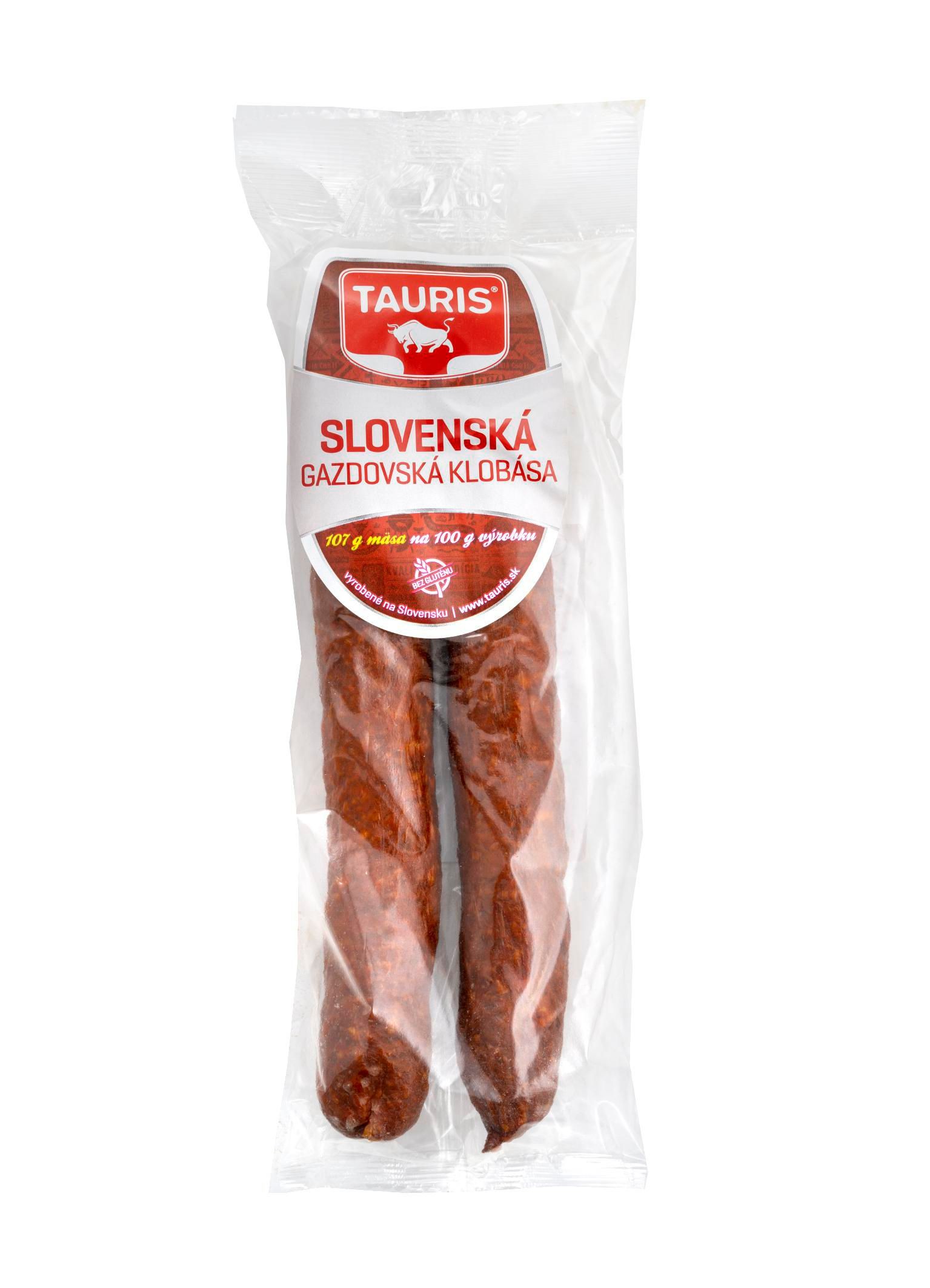 Uzeniny a lahůdky - Tauris Gazdovská klobása 210g