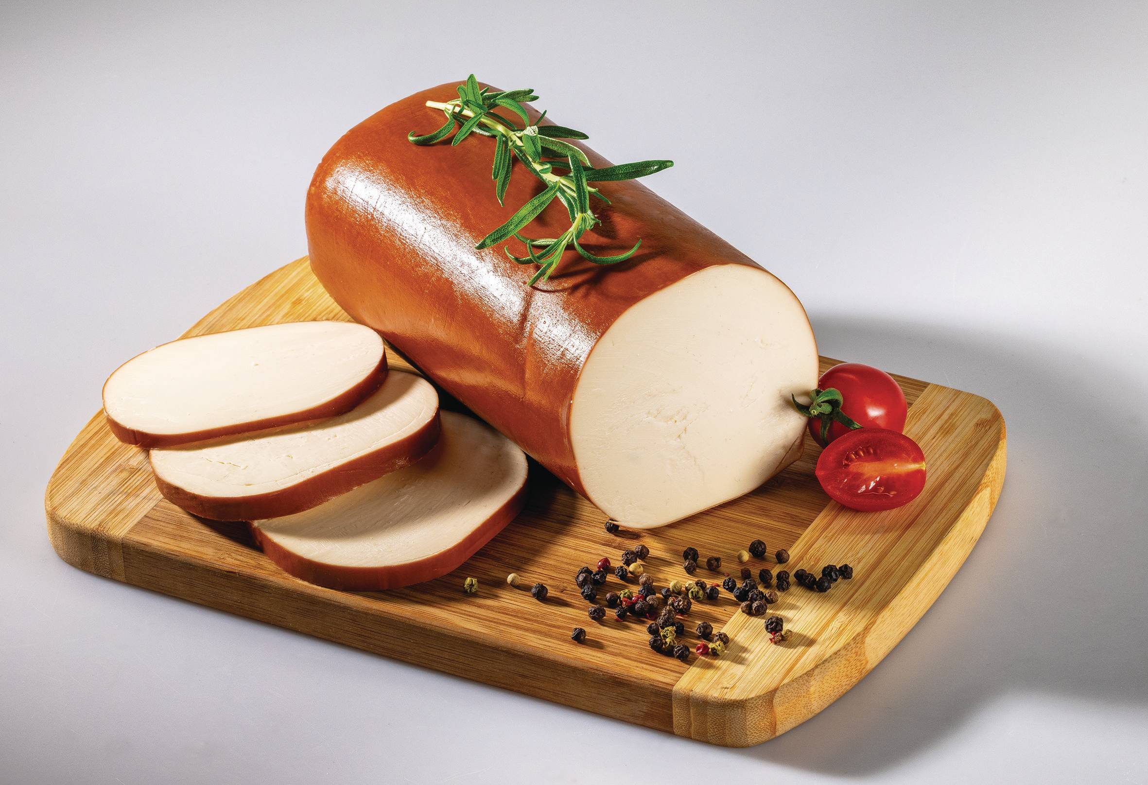 Tavený salámový kozí uzený sýr - cca 150 g-0