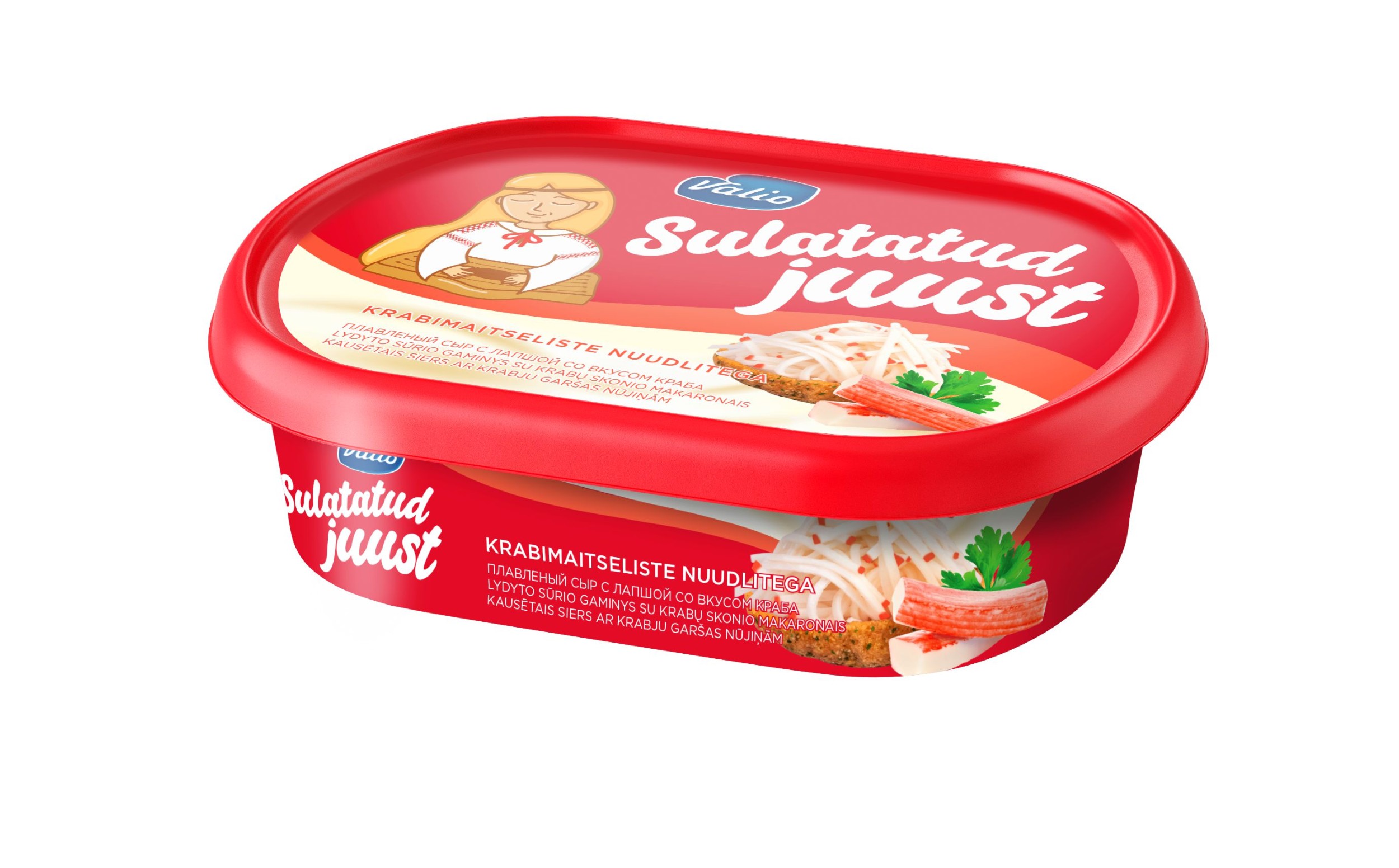 Mléčné a chlazené - Tavený sýr se surimi tyčinkami 185g