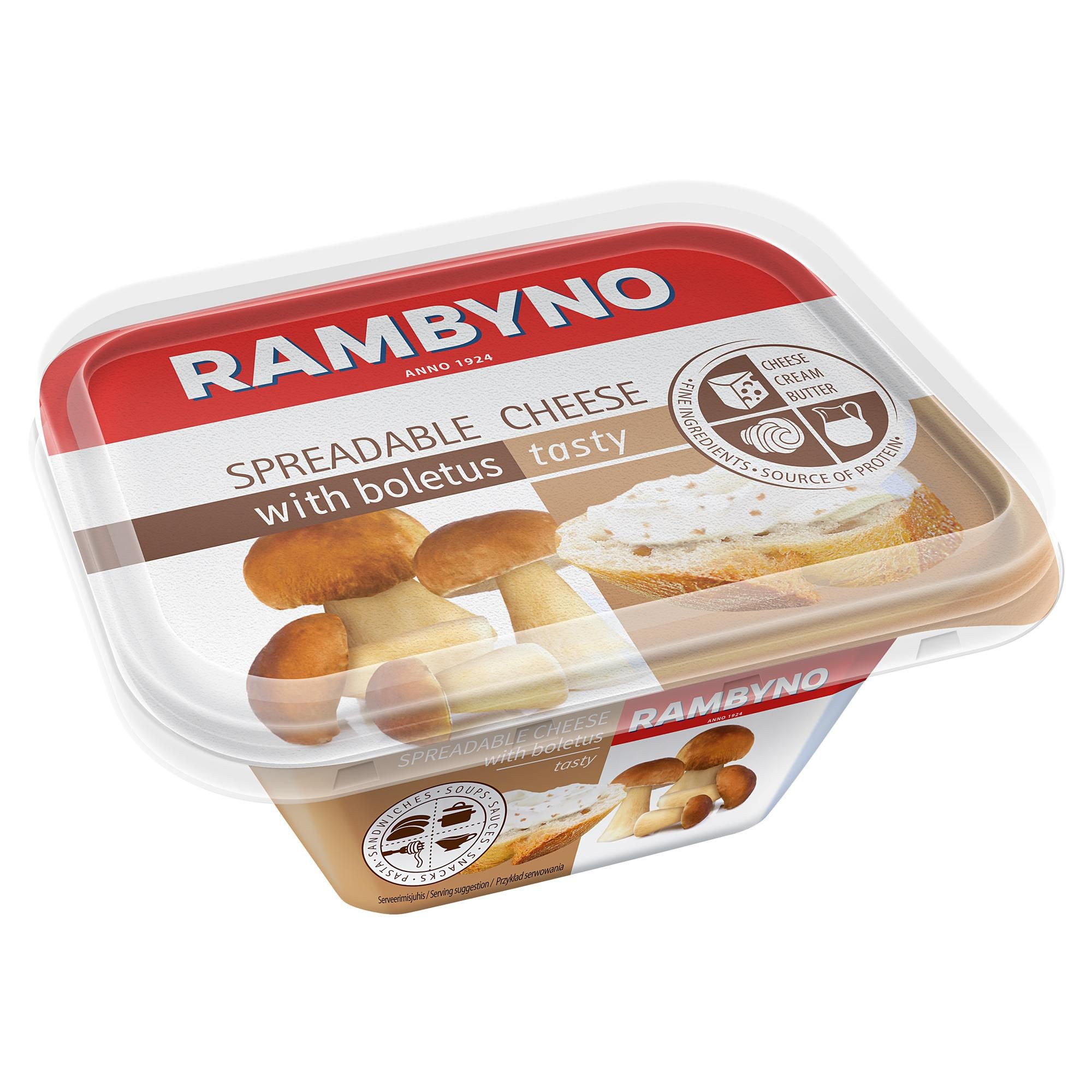Mléčné a chlazené - Tavený sýr Žemaitijos s houbami, 50% t.v.s. 175 g