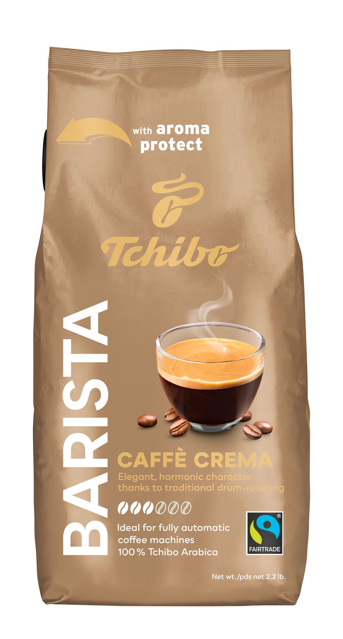 Tchibo Barista Caffé Crema pražená zrnková káva 1000 g-0