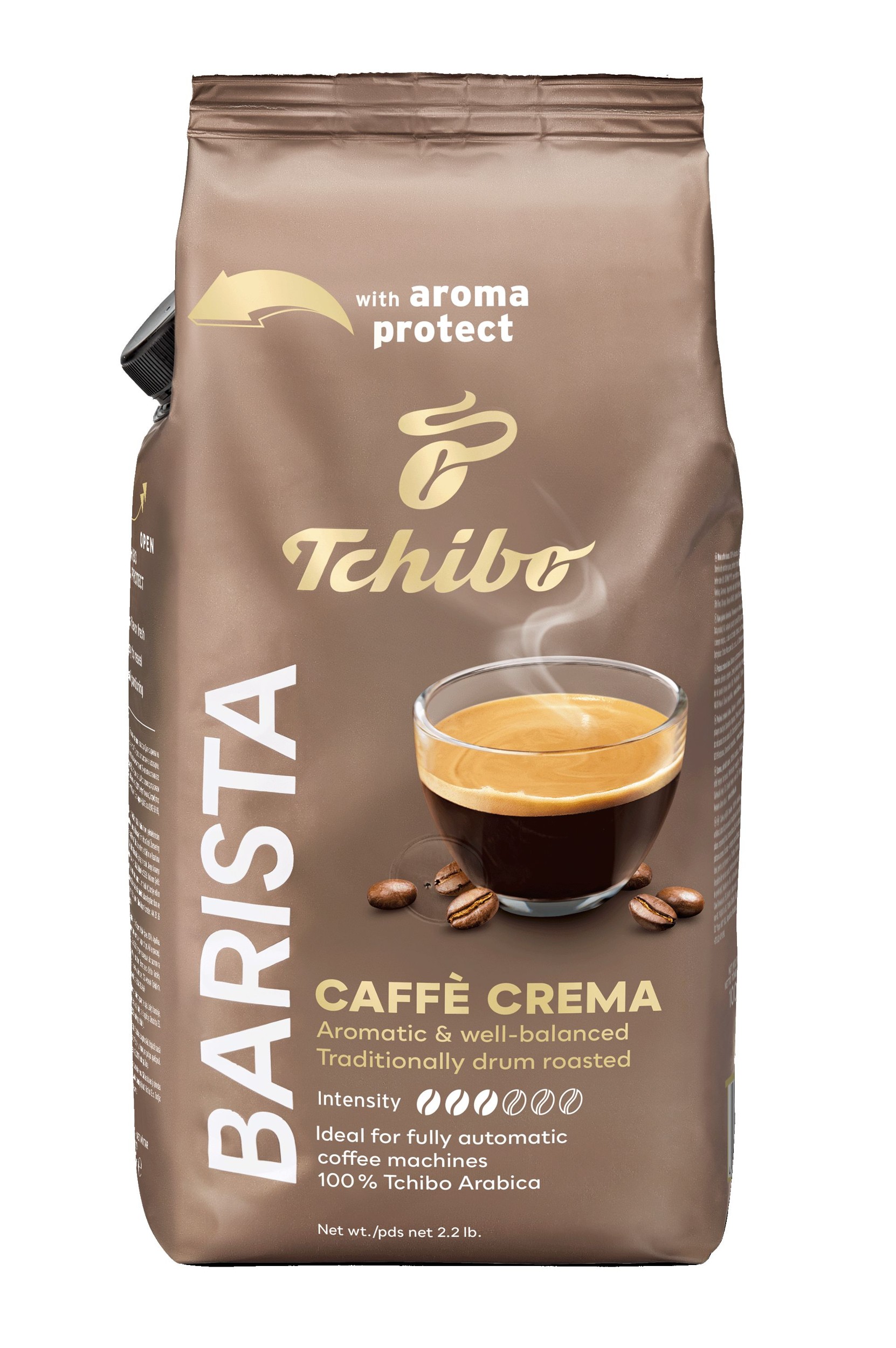 Nápoje - Tchibo Barista Caffé Crema pražená zrnková káva 1000 g