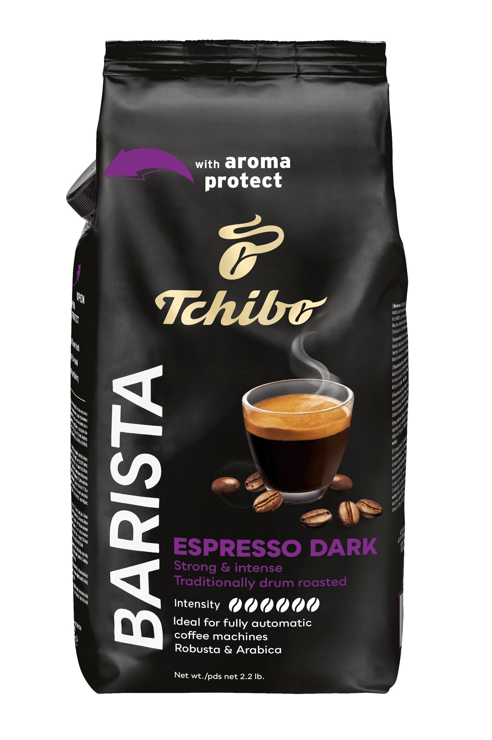 Nápoje - Tchibo Barista Dark Roast zrnková káva 1000G