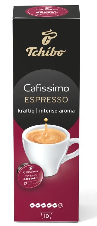 Nápoje - Tchibo Cafissimo Espresso Intense Aroma pražená mletá káva 10x7,5 g