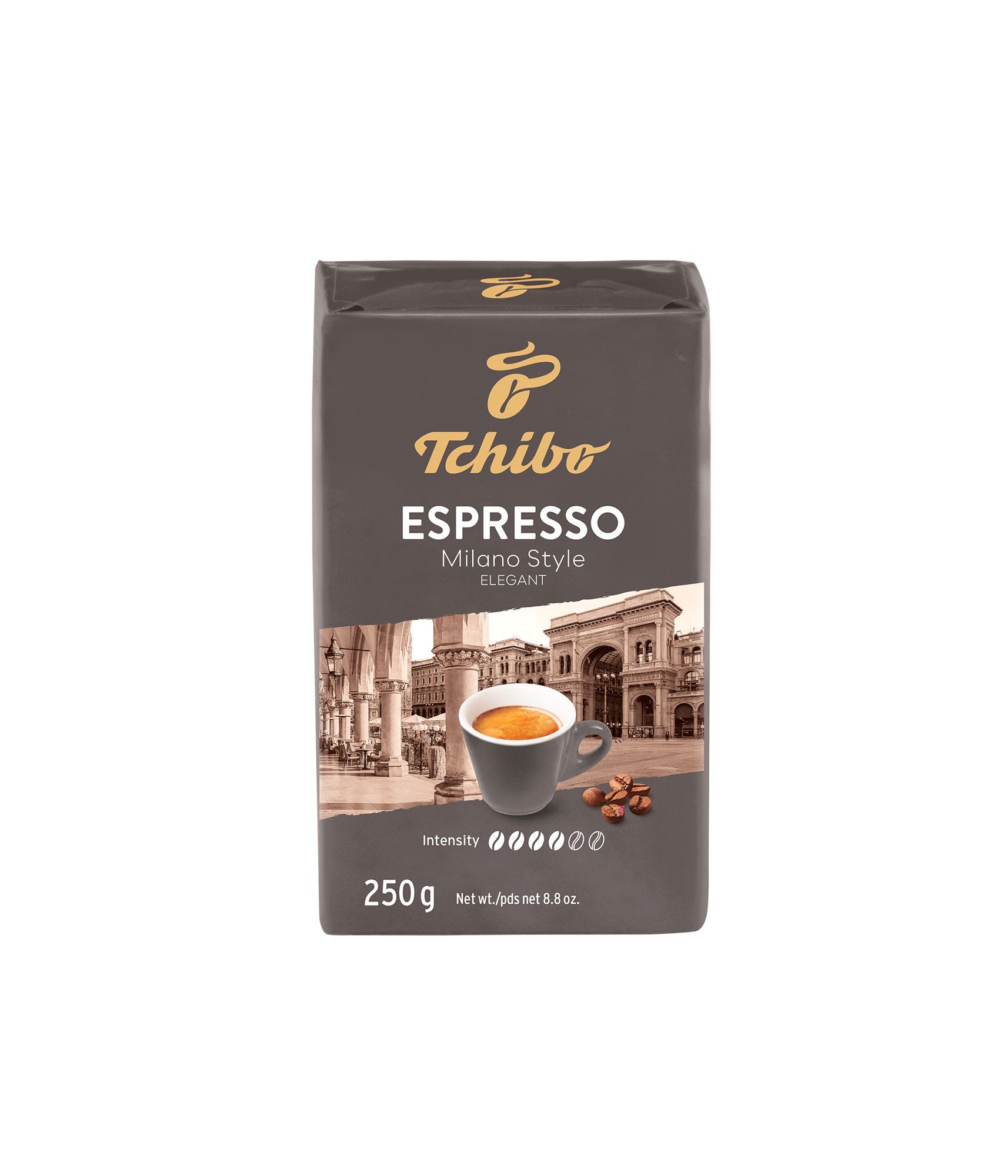 Nápoje - Tchibo Espresso Milano Style pražená mletá káva 250 g