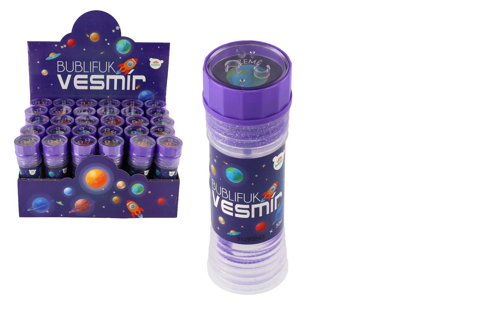 Svět dětí - Teddies Bublifuk Vesmír 50ml 11cm mix druhů 1ks