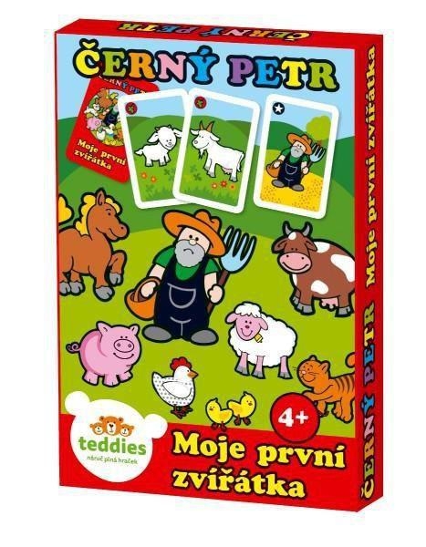 Svět dětí - Teddies Černý Petr Moje první zvířátka 4+