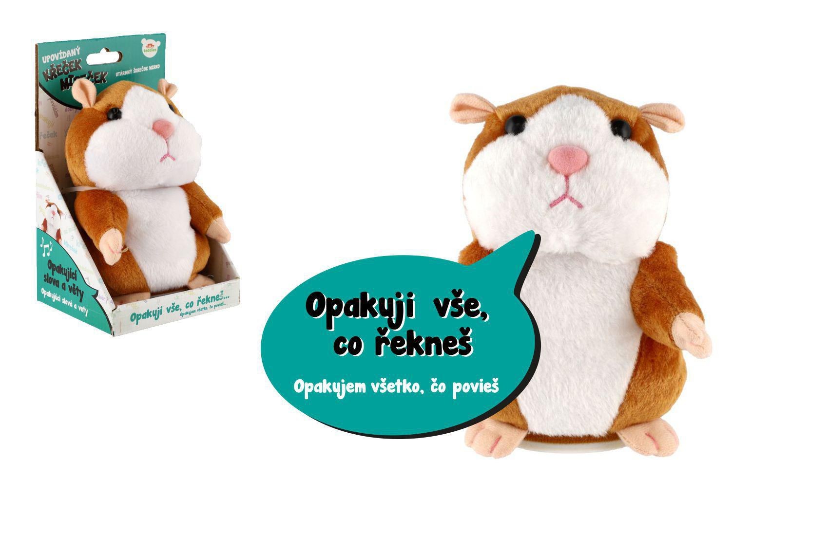 Svět dětí - Teddies Křeček Mireček opakující věty