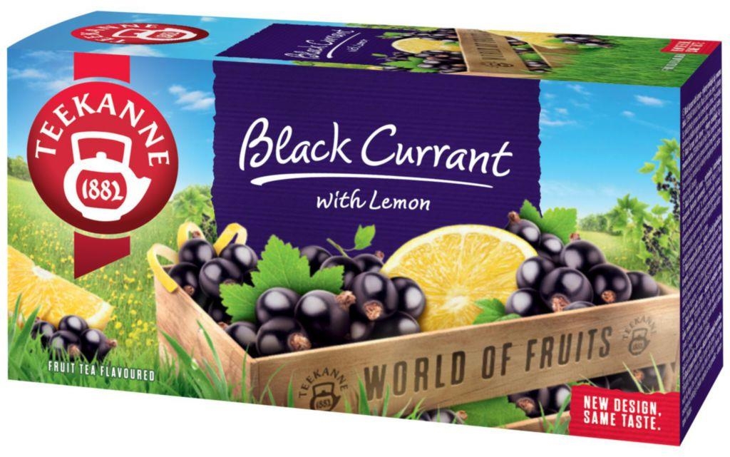 Nápoje - Teekanne Black Currant with lemon, World of Fruits 20x2,5 g