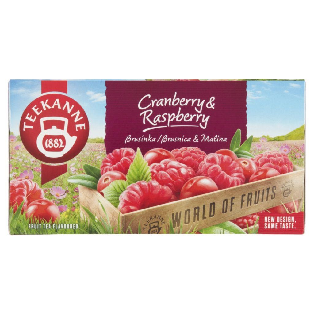 Nápoje - Teekanne Cranberry & Raspberry, World of Fruits 45 g