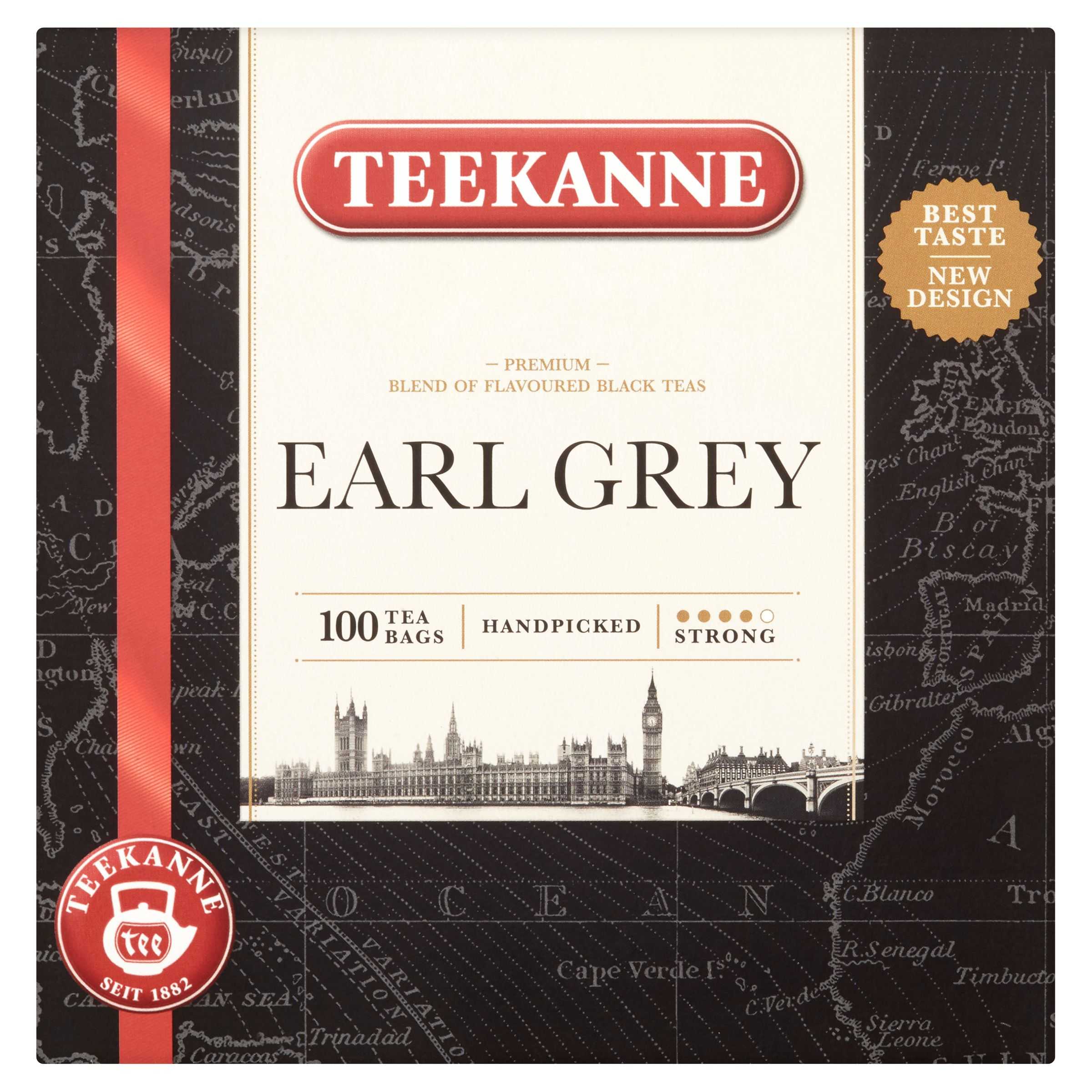 Nápoje - Teekanne Earlgrey černý čaj aromatizovaný, 100 sáčků, 165 g