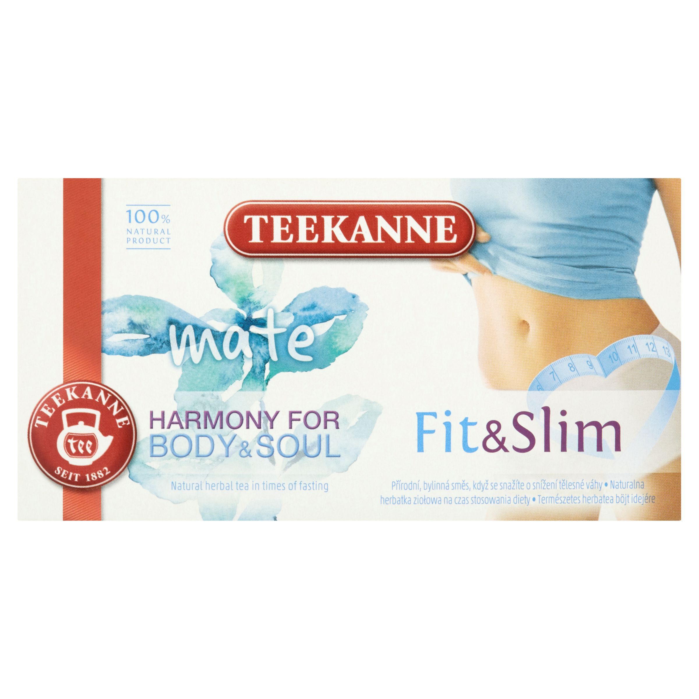 Nápoje - Teekanne Fit & Slim bylinný čaj se zeleným čajem 20x1,6 g