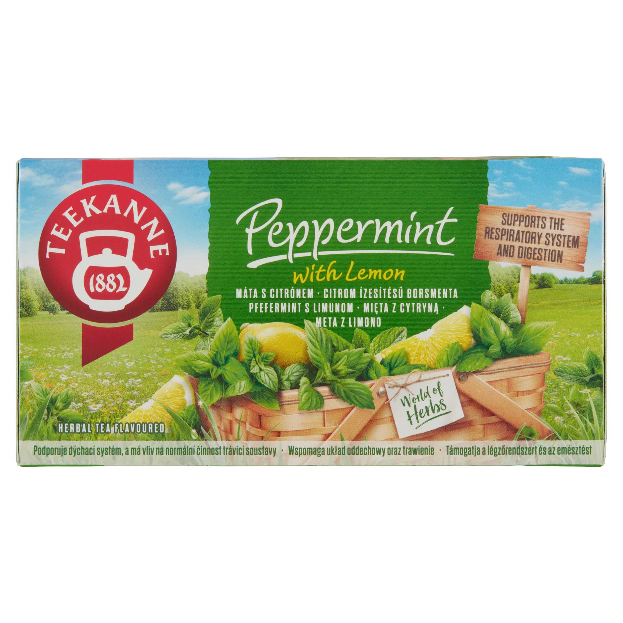 Nápoje - Teekanne Peppermint with lemon, bylinný čaj 20x1,5 g