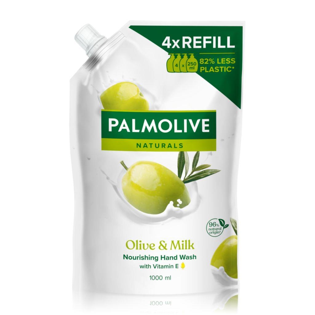 Drogerie a kosmetika - Tekuté mýdlo Palmolive Naturals Olive & Milk - náhradní náplň 1000ml