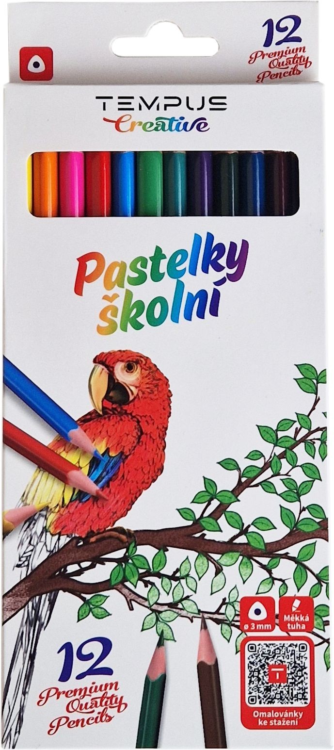 Domácnost a Zahrada - Tempus Pastelky trojhranné 12 ks