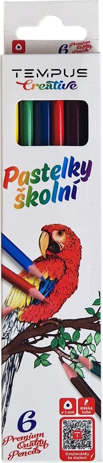 Domácnost a Zahrada - Tempus Pastelky trojhranné 6 ks