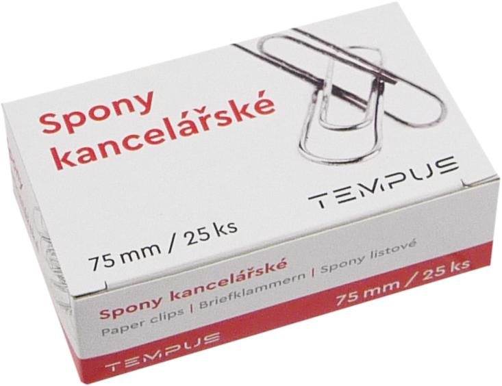 Domácnost a Zahrada - Tempus Spony kancelářské 75mm 25kusů