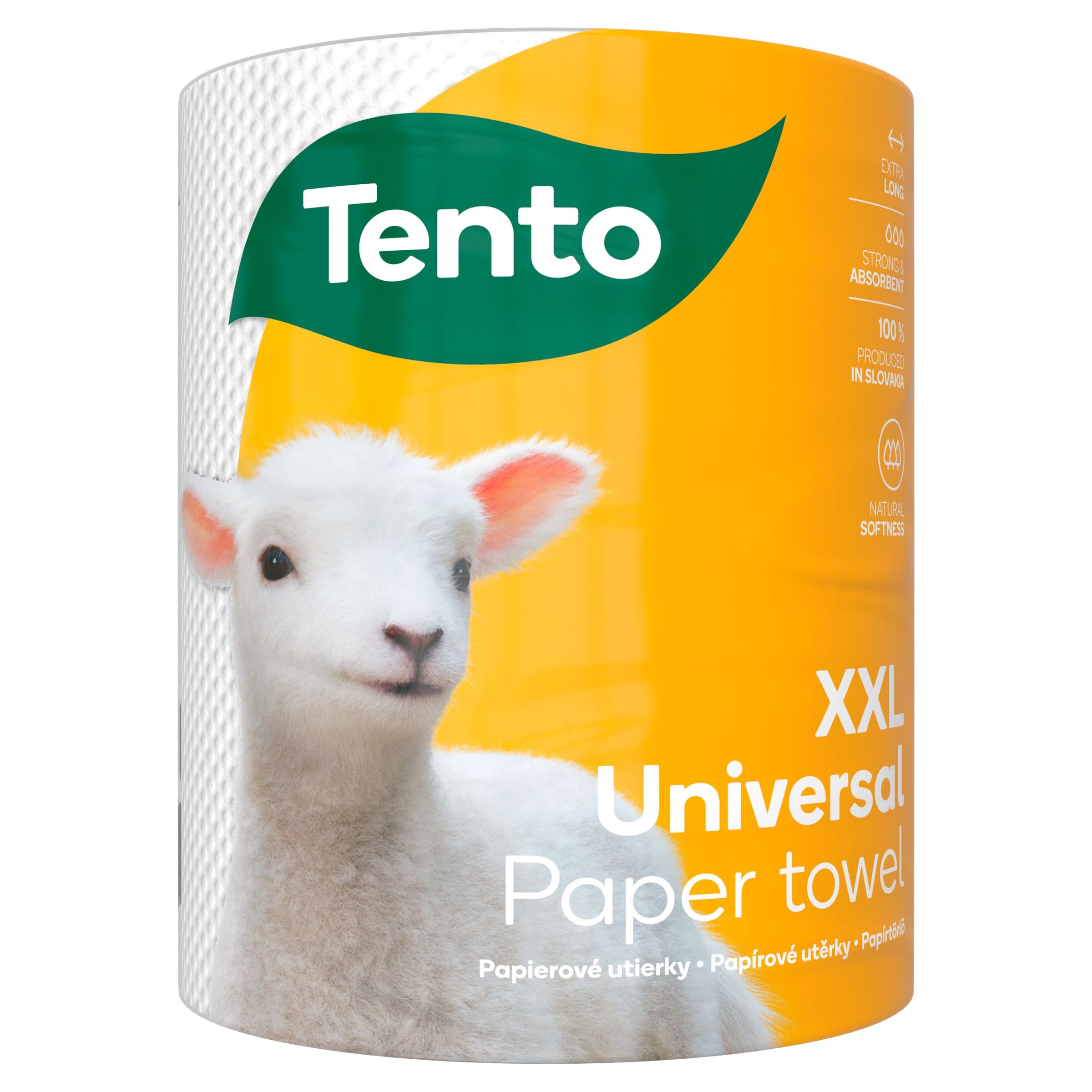 Drogerie a kosmetika - Tento Universal Giant XXL Kuchyňské utěrky 75m 326 útržků 2-vrstvé 1ks