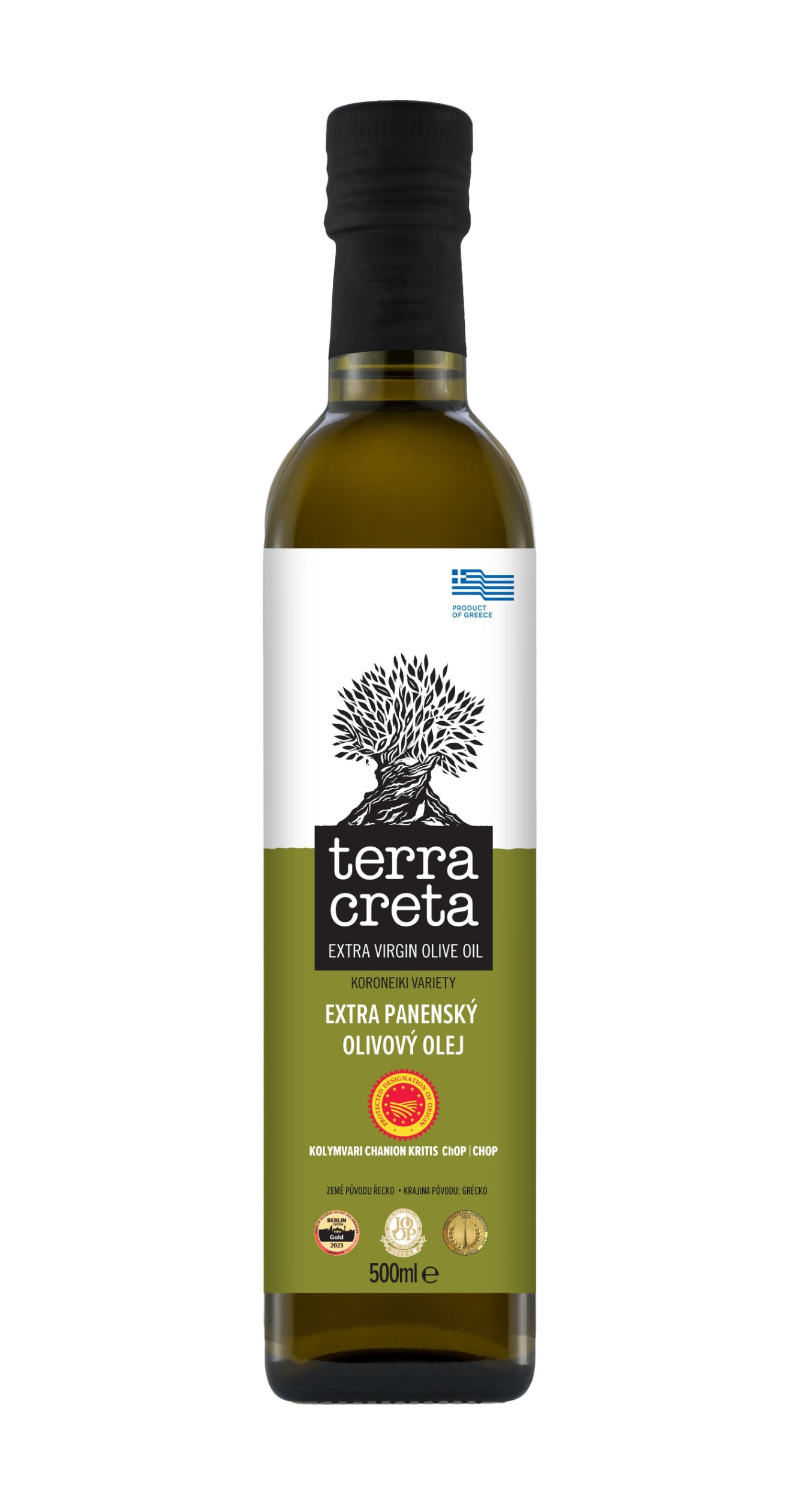 Trvanlivé potraviny - Terra Creta EVOO Estate PDO Kolymvari Olivový olej 500ml