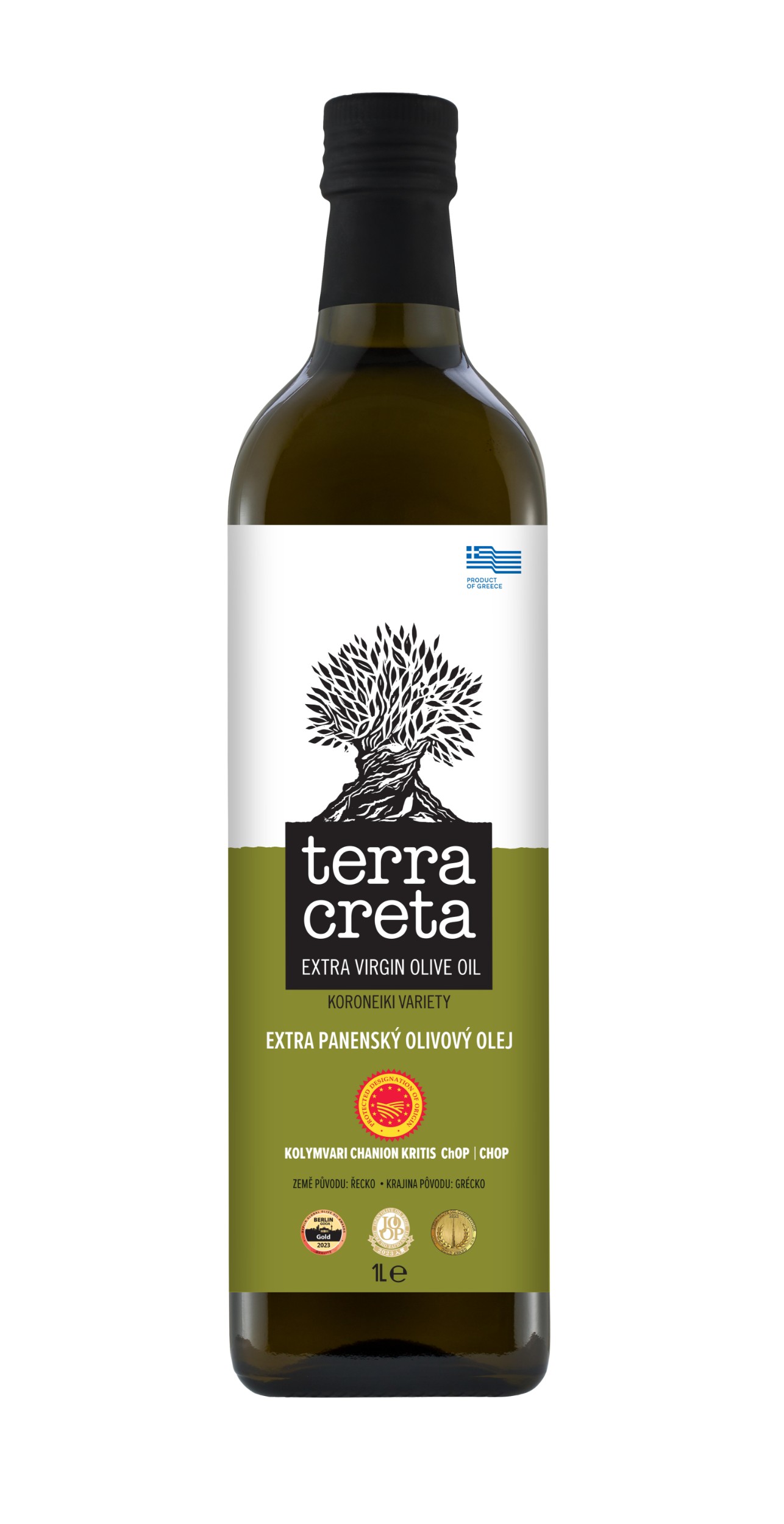 Trvanlivé potraviny - Terra Creta Extra panenský olivový olej Estate Kolymvari 1l