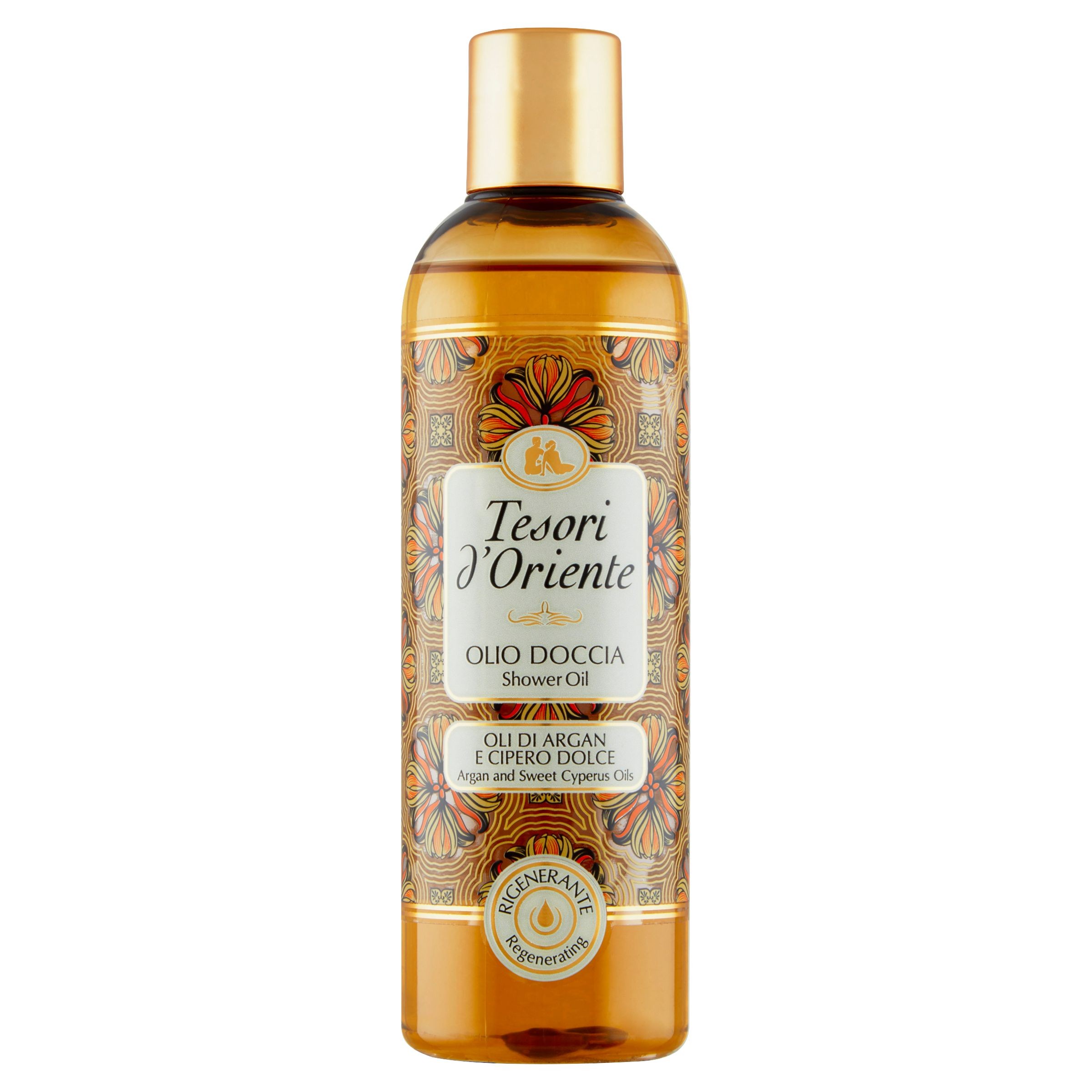 Drogerie a kosmetika - Tesori d'Oriente Sprchový Arganový a cyperový olej 250 ml