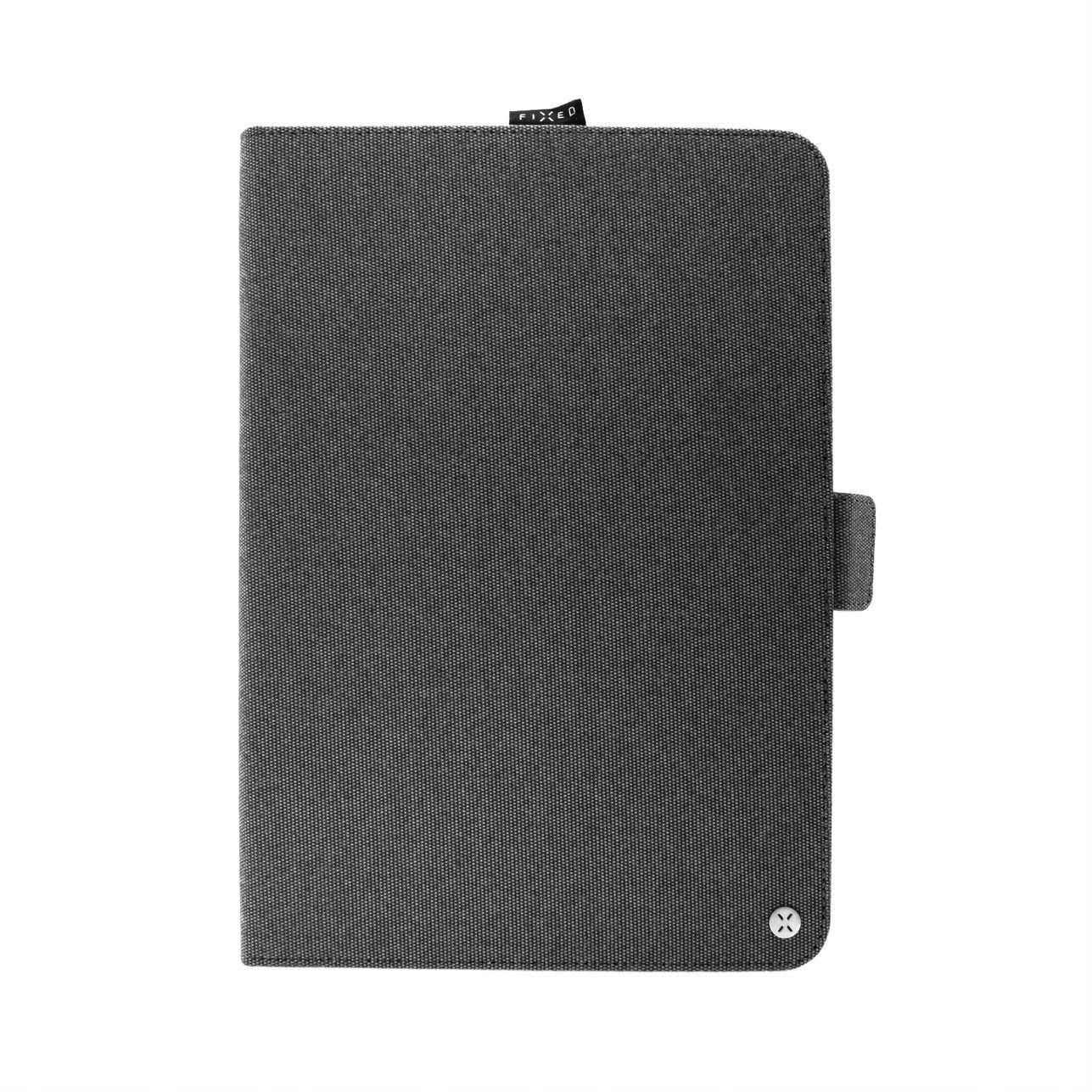 Elektro - Textilní pouzdro pro 10,1" tablety FIXED Novel se stojánkem a kapsou pro stylus, temně šedé
