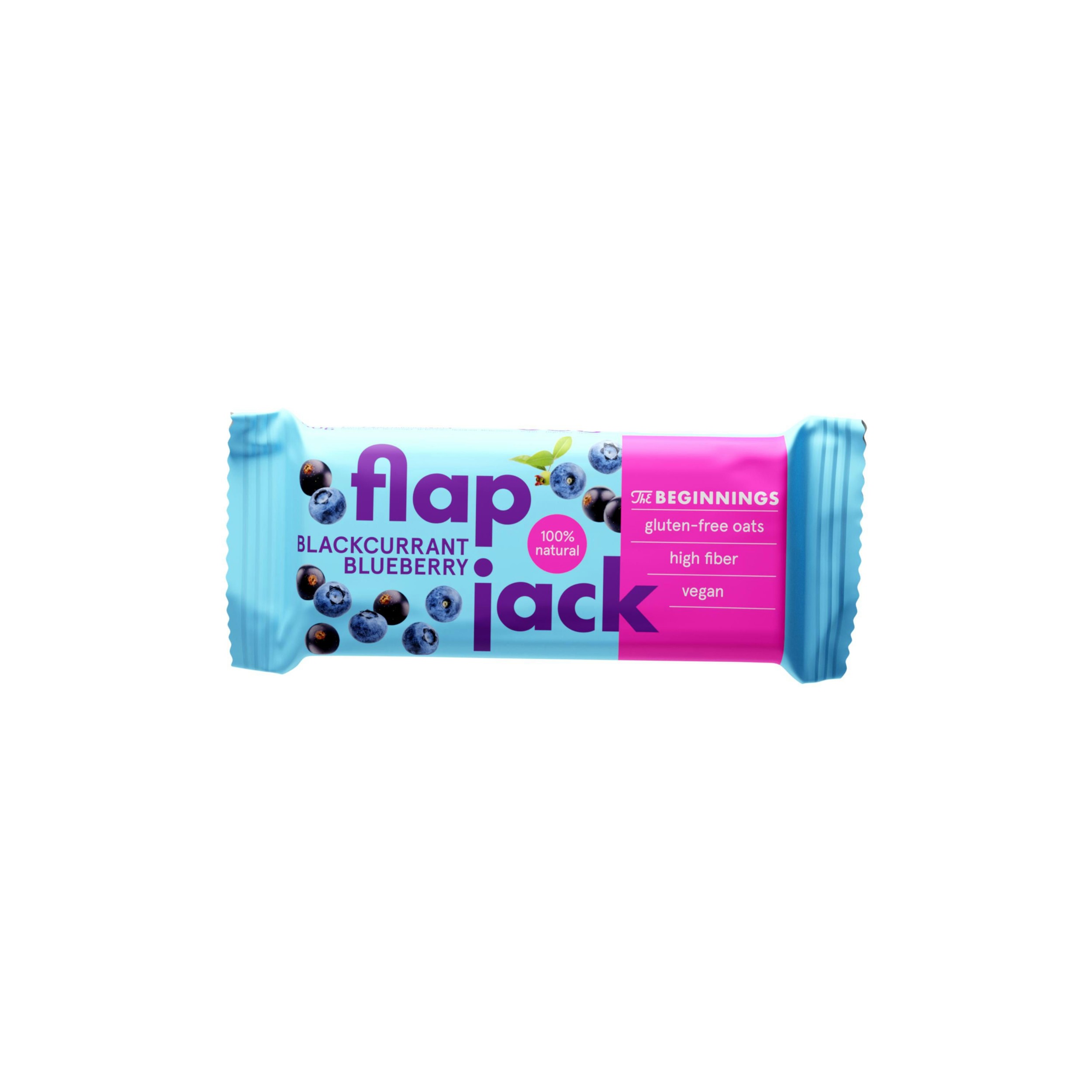 Zdravý svět - The Beginnings Flapjack ovesný černý rybíz a borůvka bezlepkový 60 g