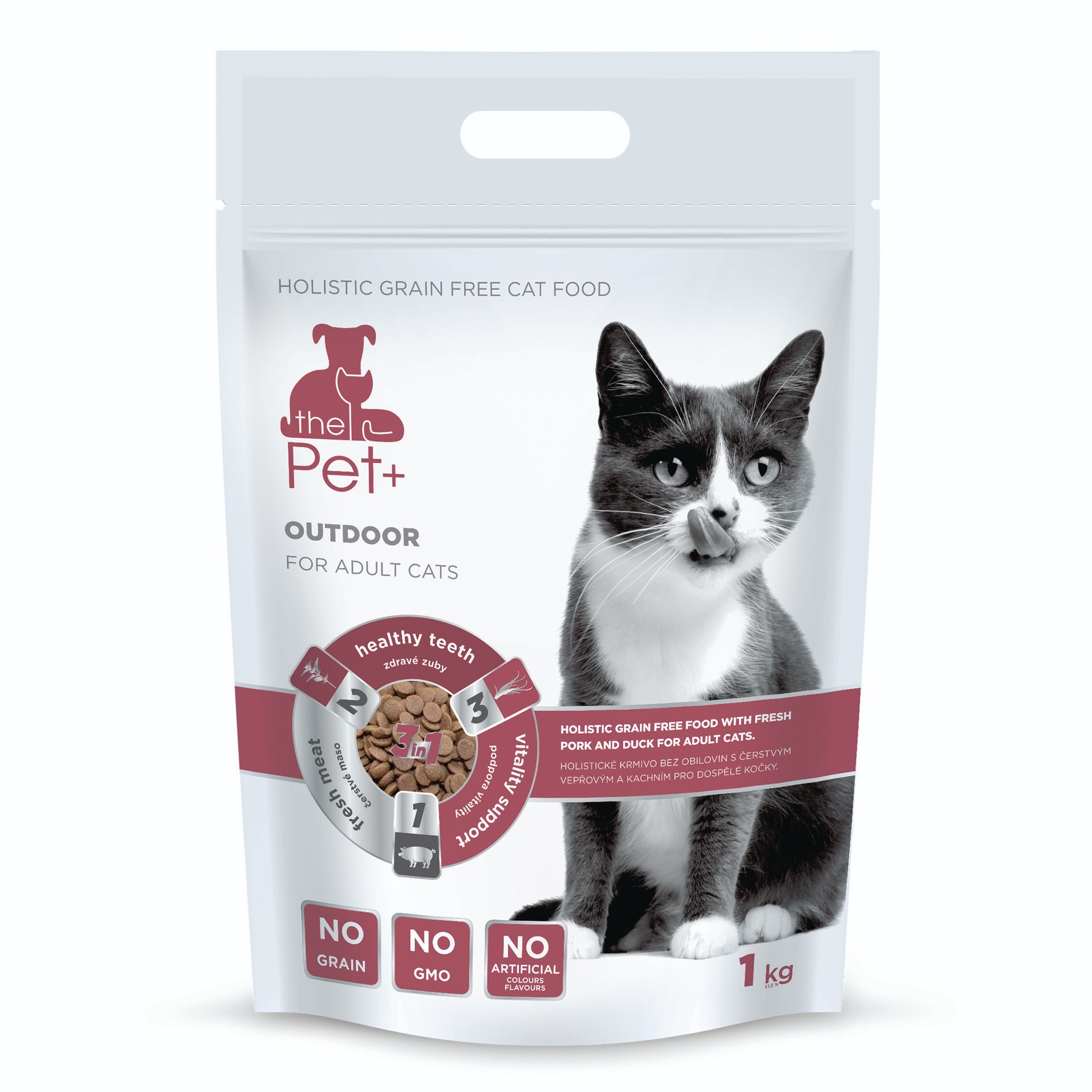 Svět zvířat - thePet+ Outdoor kompletní krmivo pro venkovní kočky 1 kg